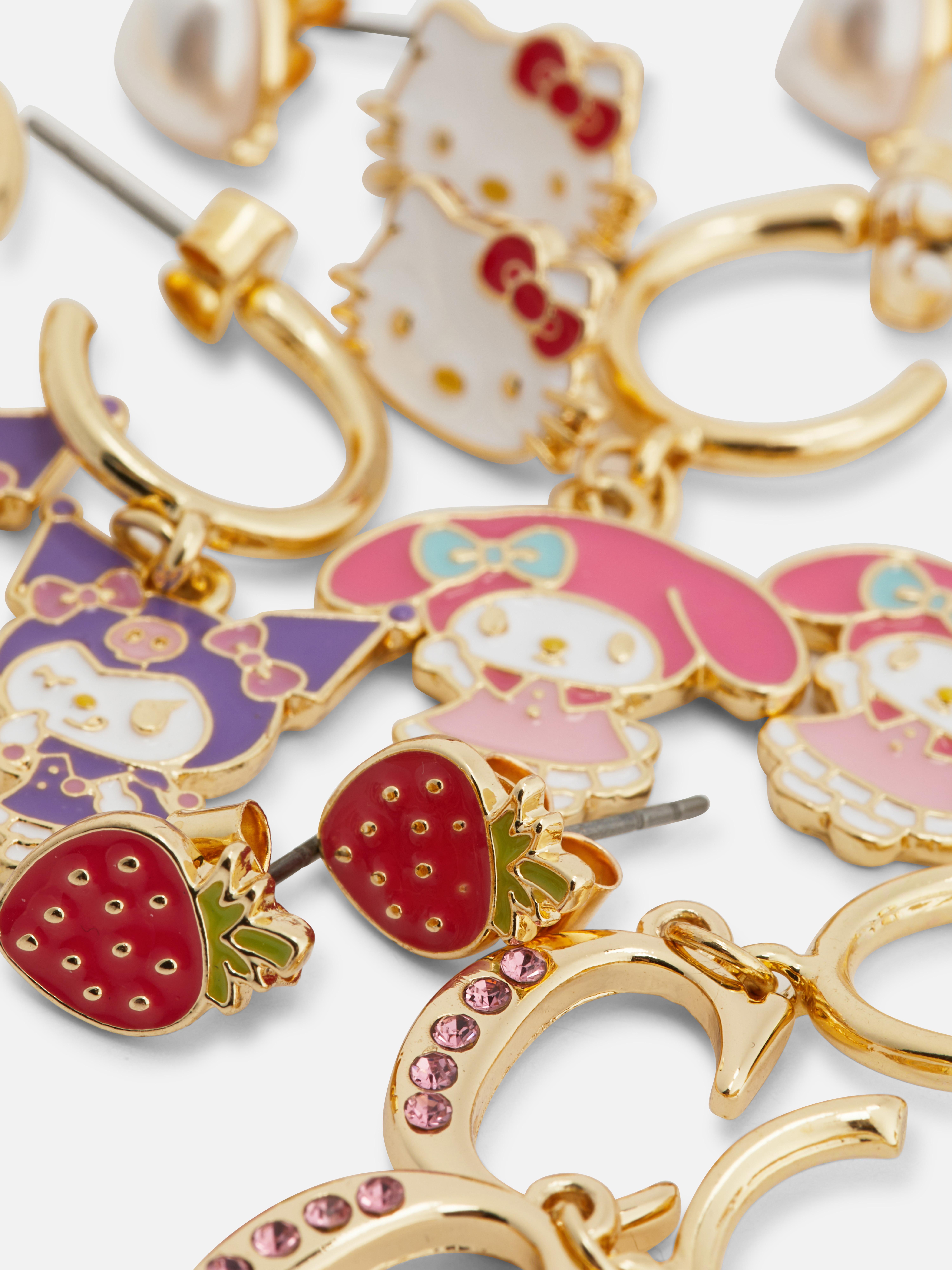 Oorbellen Hello Kitty and Friends, 6 paar