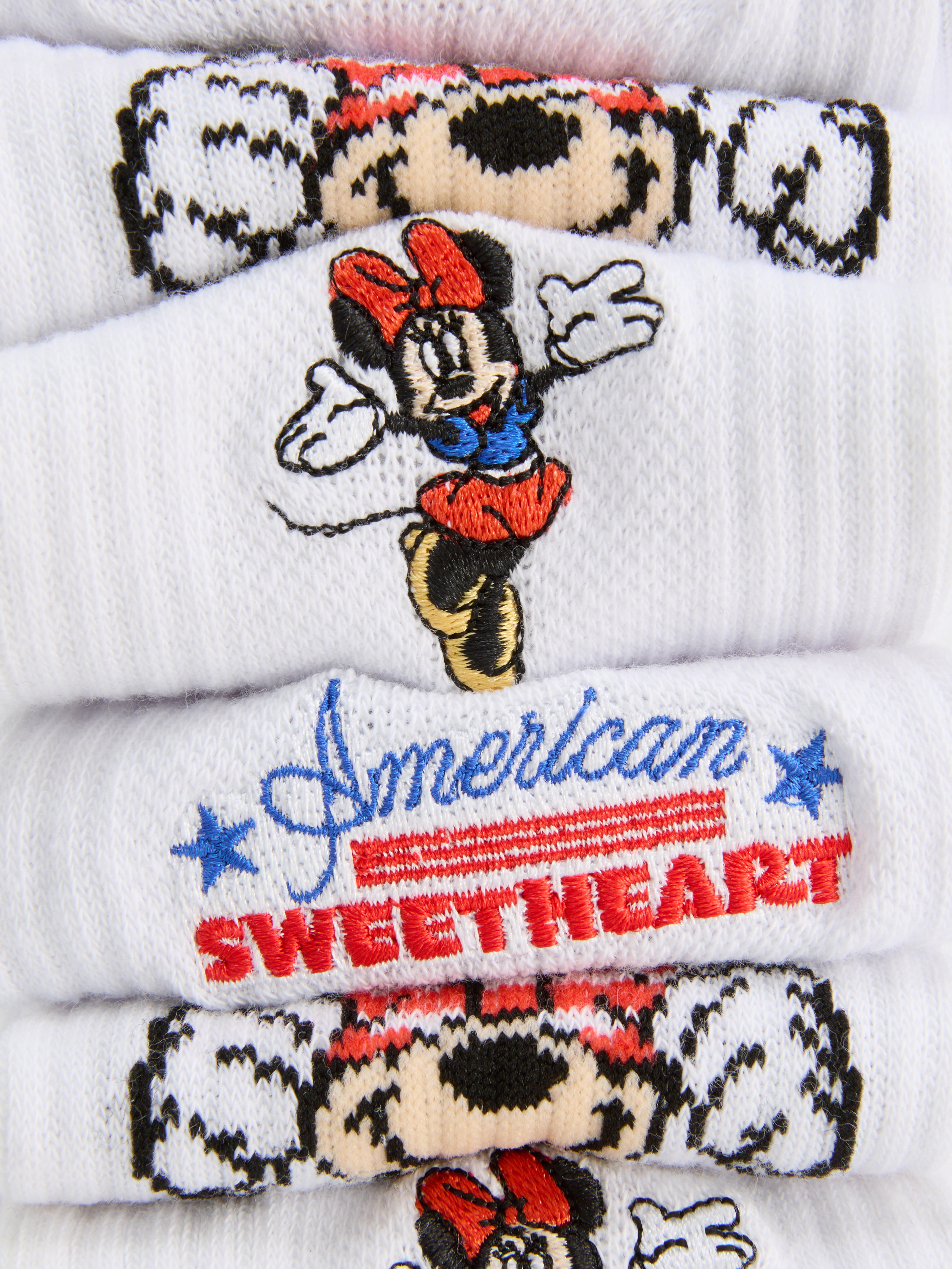 3-Pack Disney’s Minnie Mouse July 4th Ankle Socks