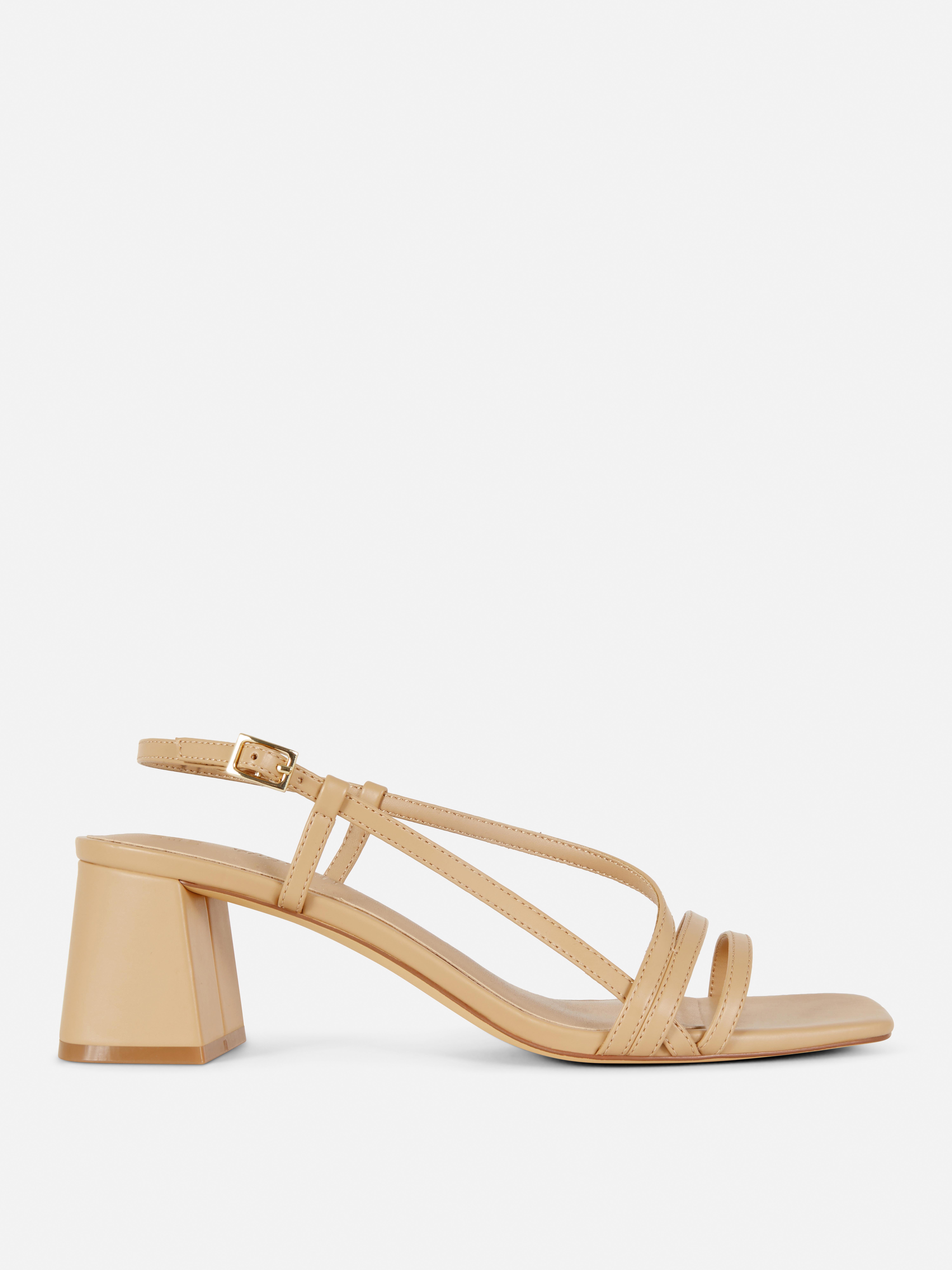 Slingbacksandalen met vierkante neus