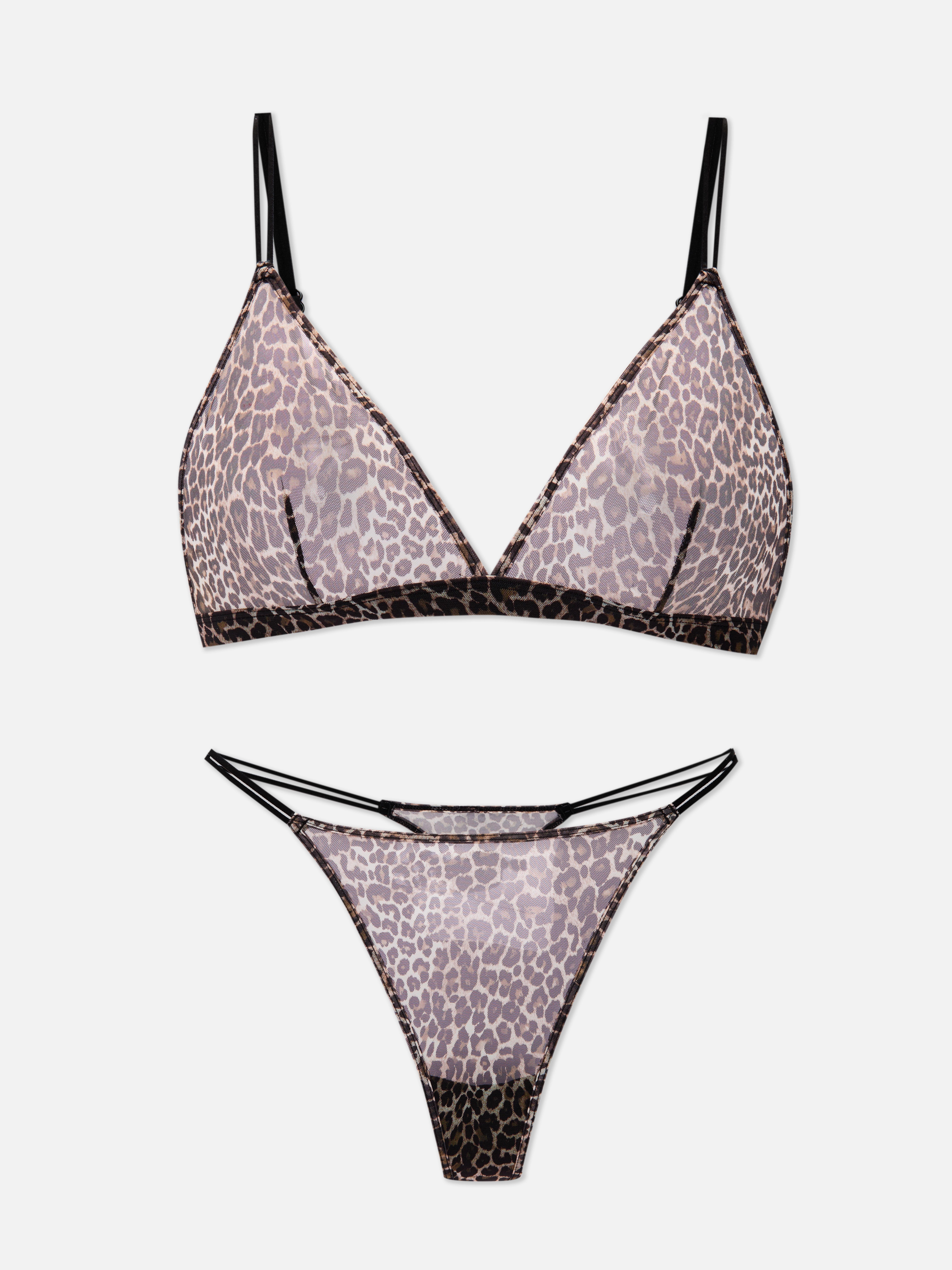 【＃FR2】Bra and Thong Set[FRA171] Women 2 Piece Sexy Lace Triangle Lingerie Set Cut Out