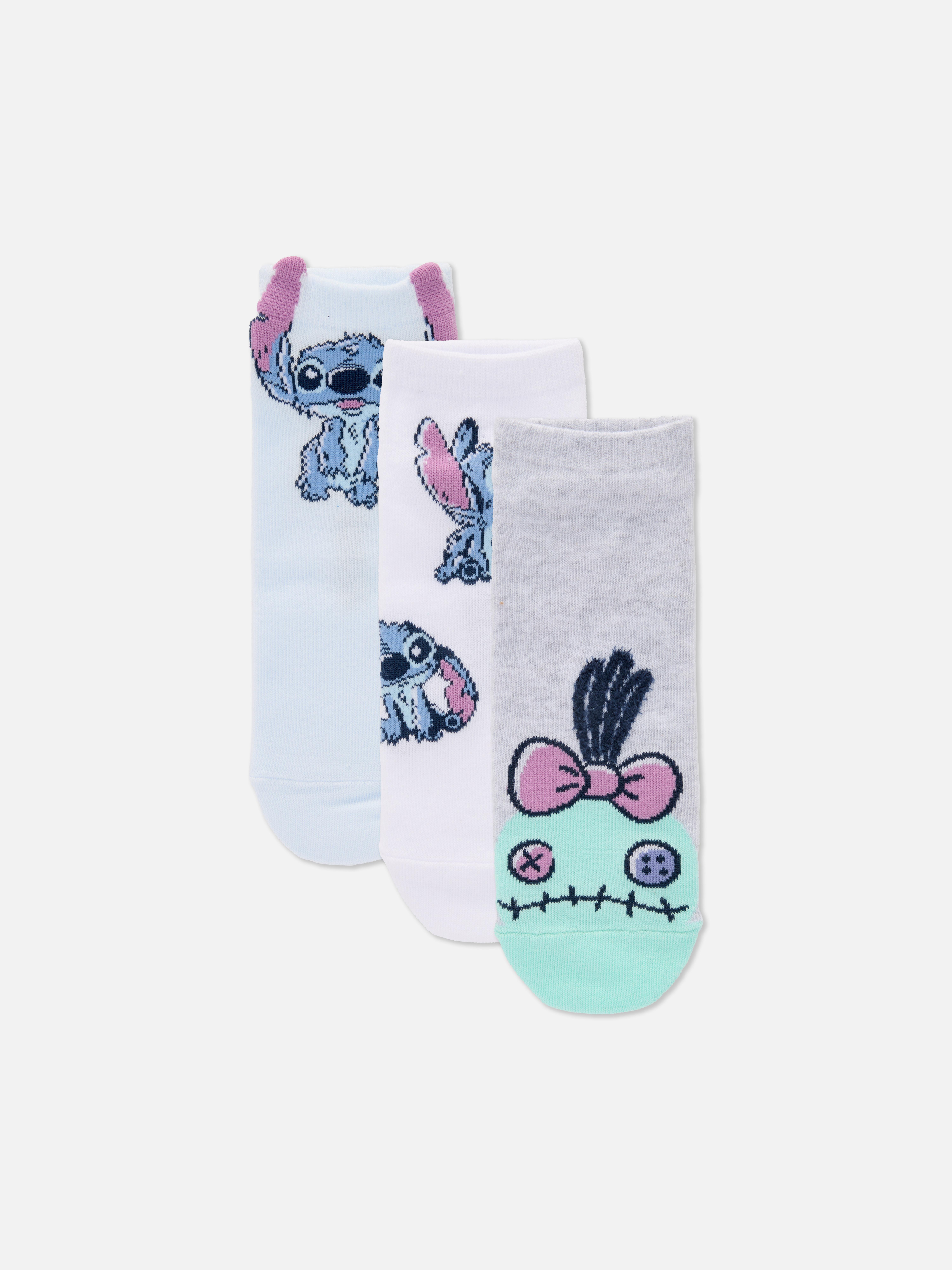 Sneakersokken Disney's Stitch, 3 paar