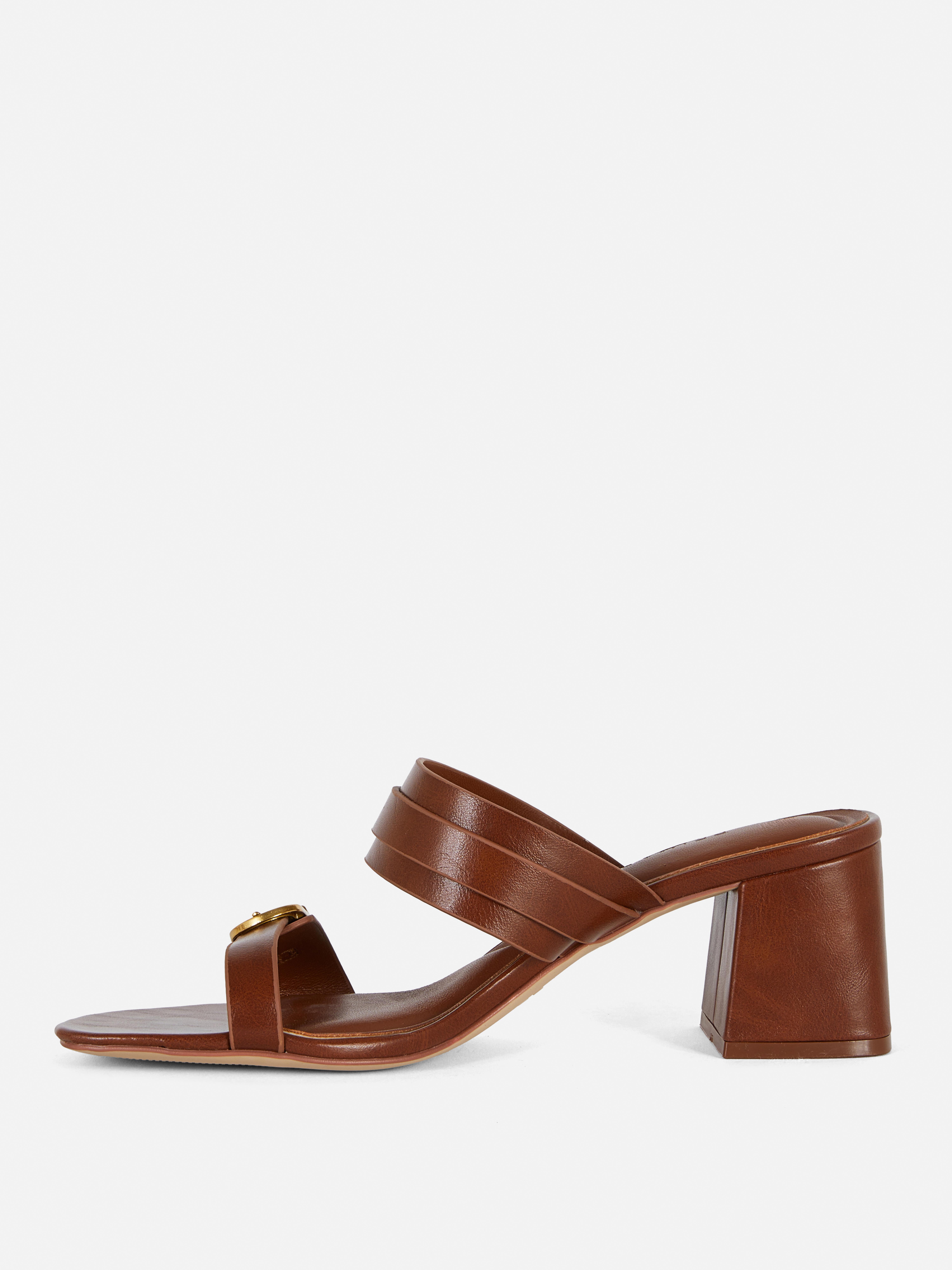 ★PAES★Double Buckle Mule Sandal Burgundy Zyra Onix Burgundy Leather Mules | ALOHAS