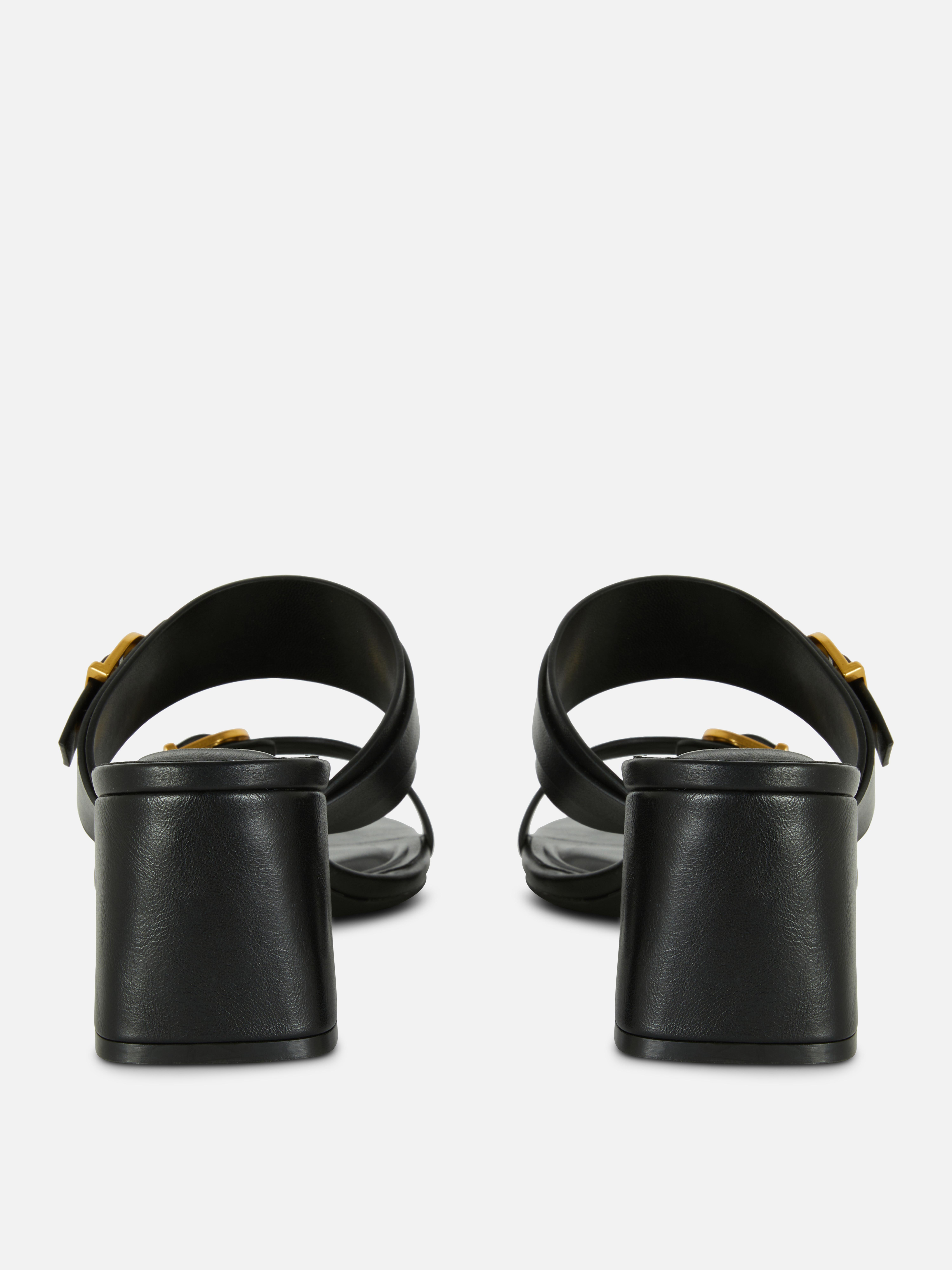 ★PAES★Double Buckle Mule Sandal Black Women's Black Double Buckle Mule Sandals | Primark