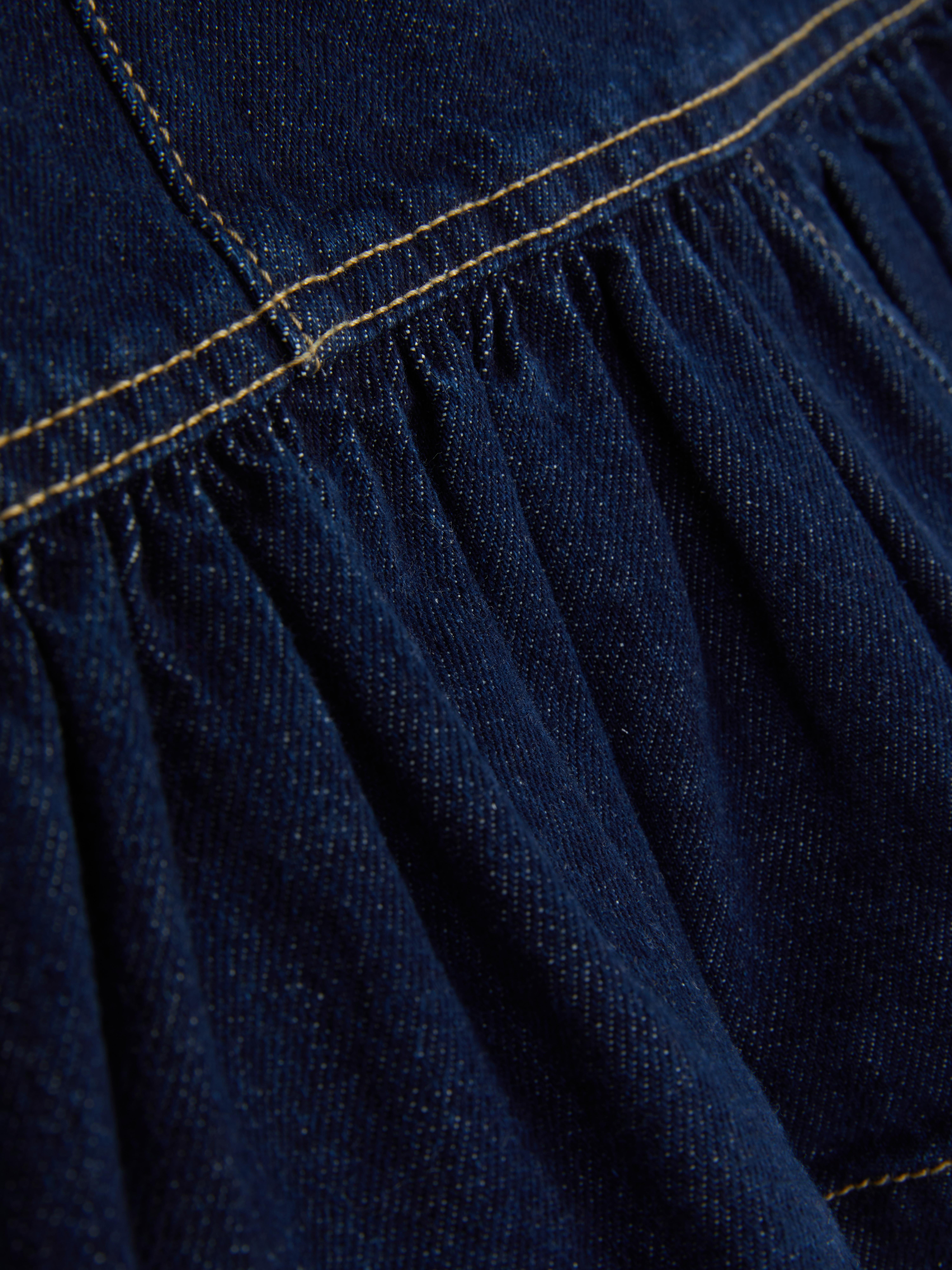 Denim-Top mit Schößchen