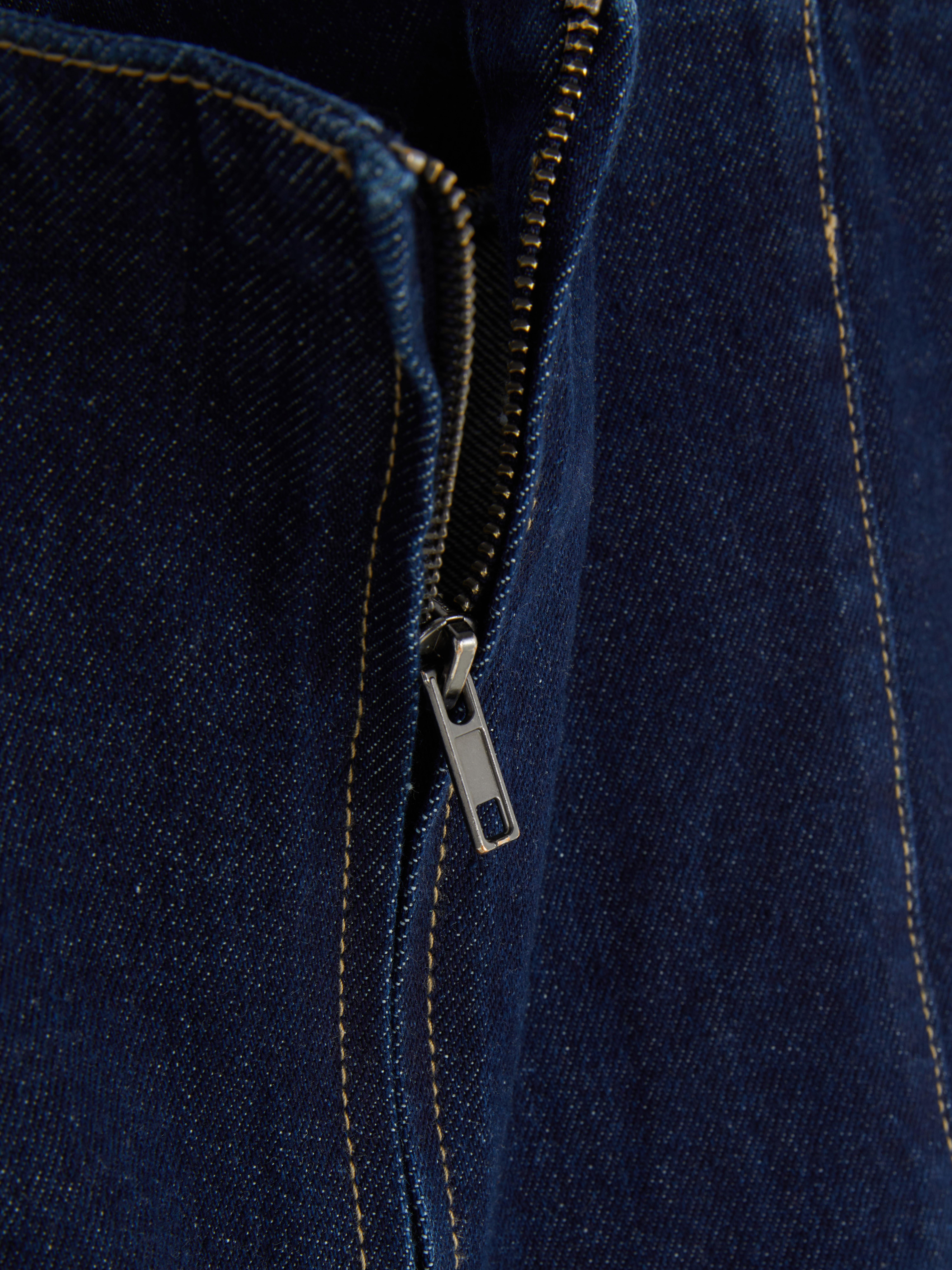 Denim-Top mit Schößchen