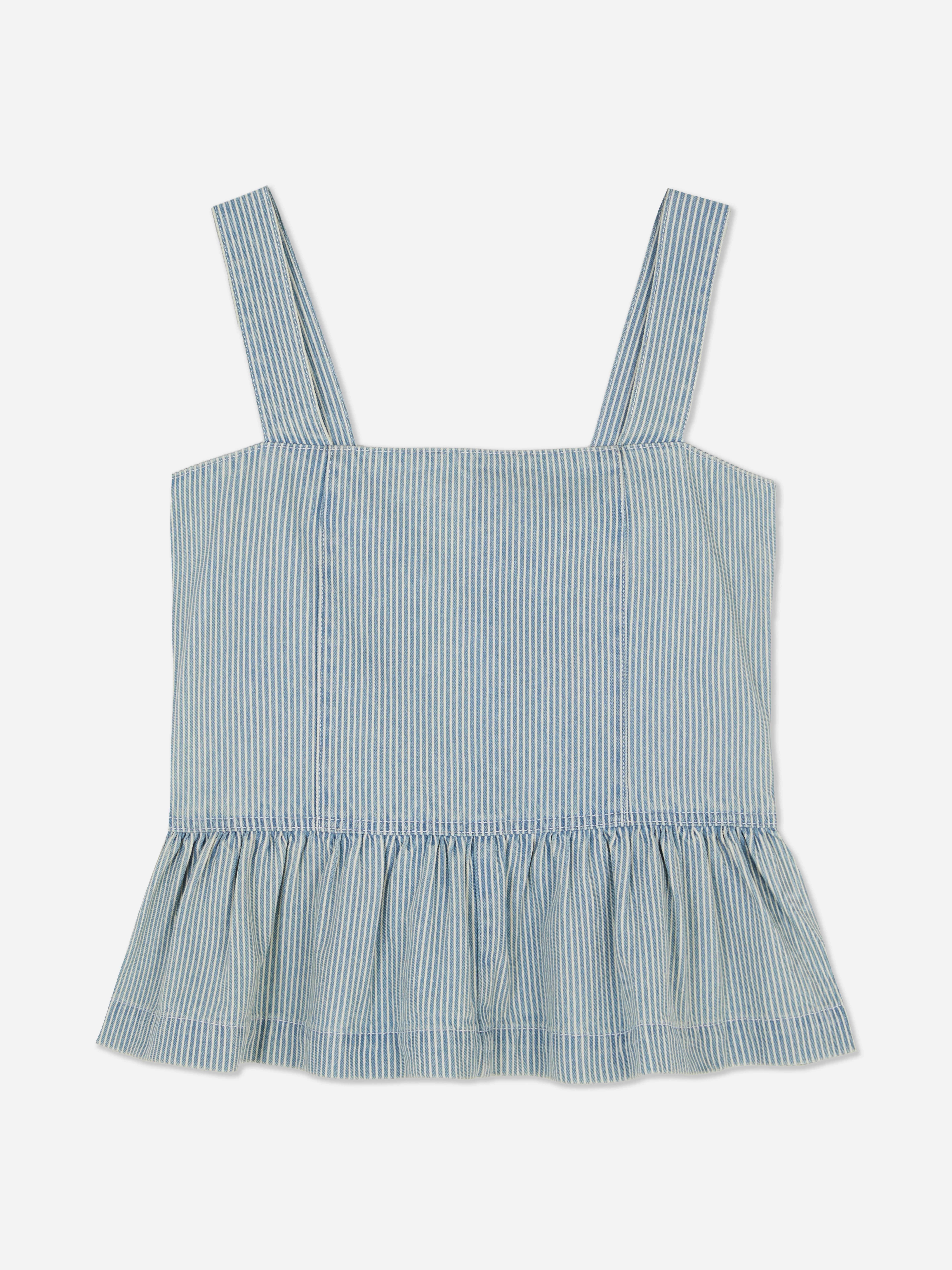 Peplum top iz džinsa