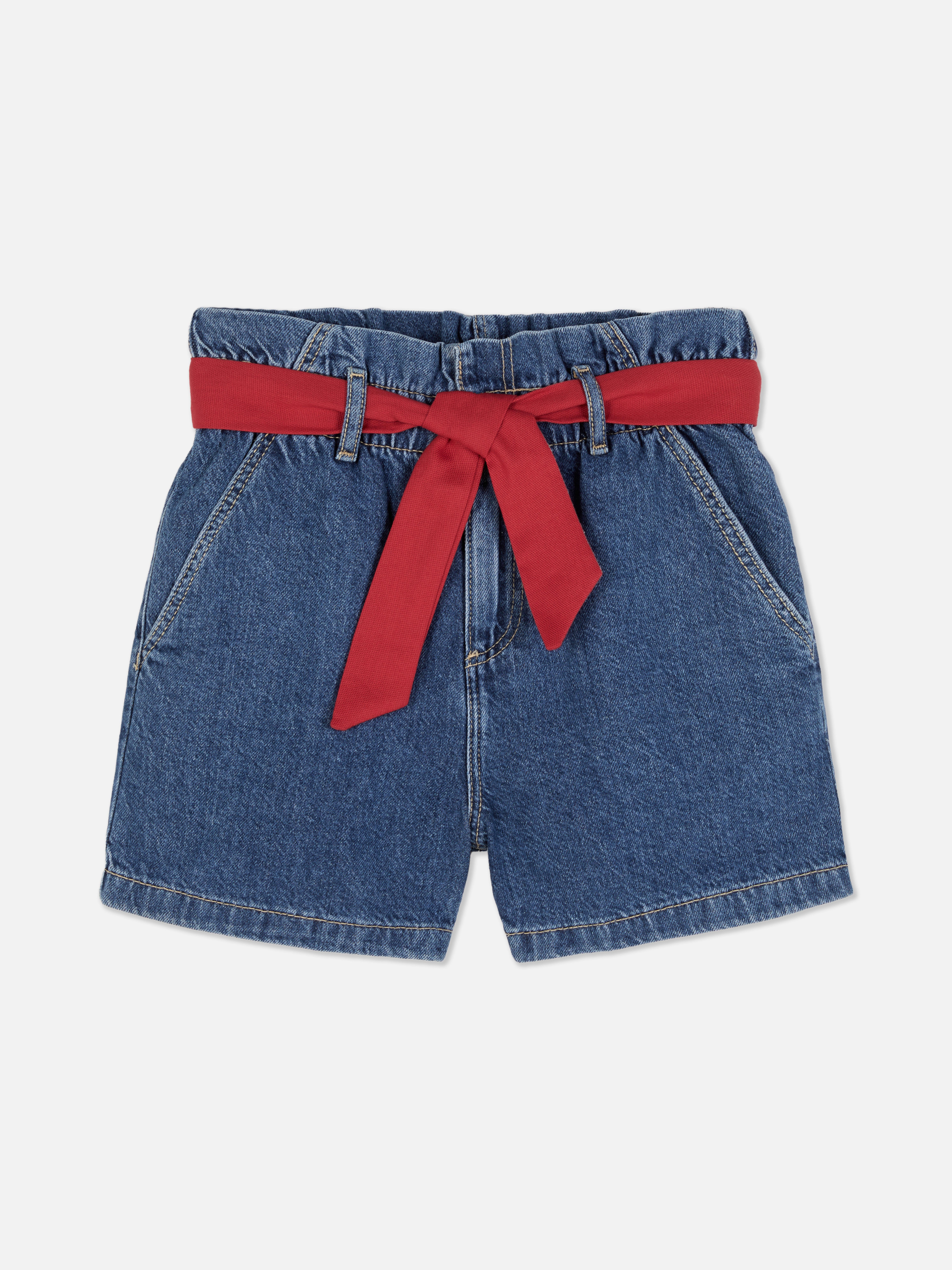 Pantaloni scurți tie-dye din denim