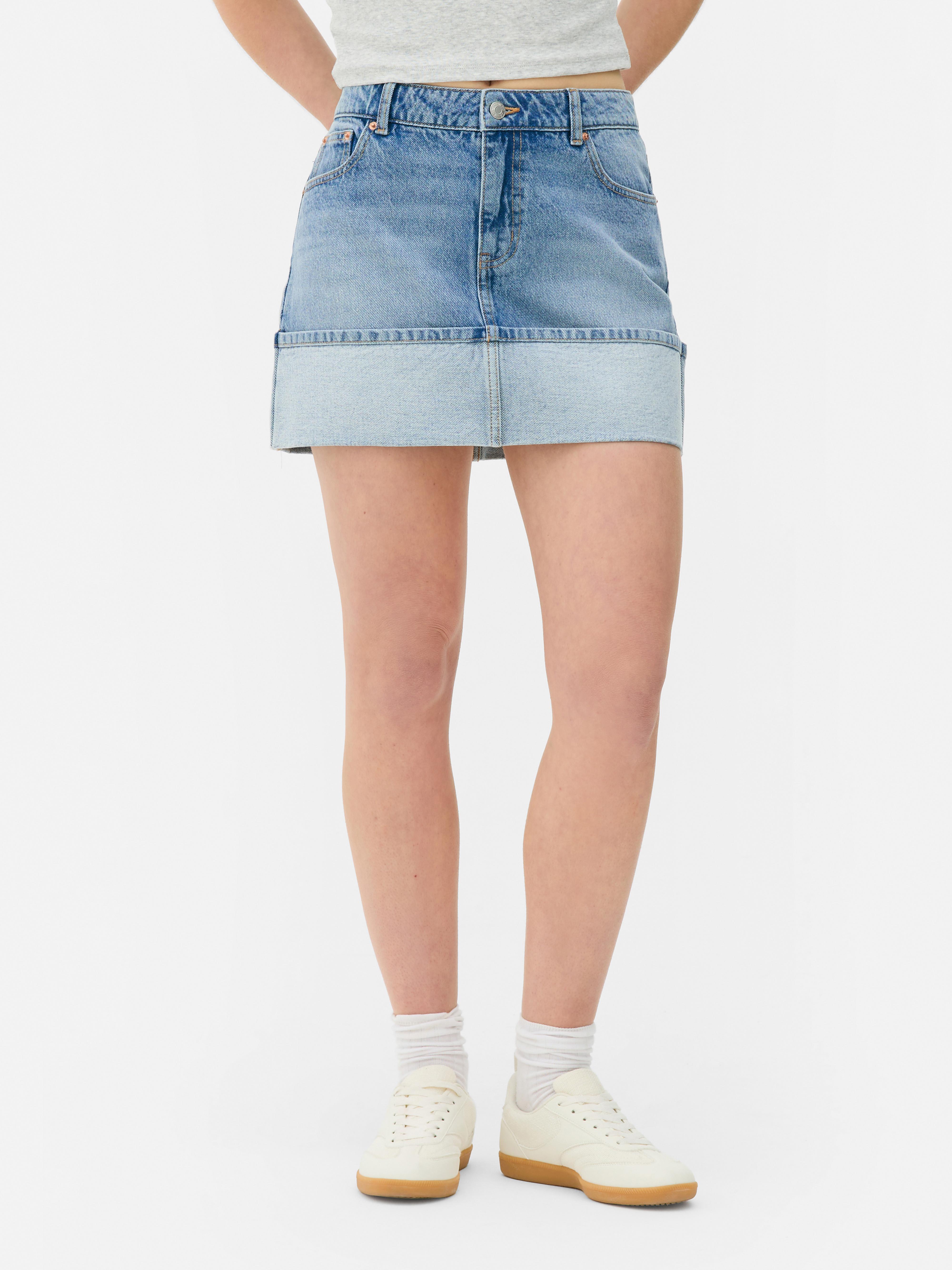 Denim Shorts With Turnups