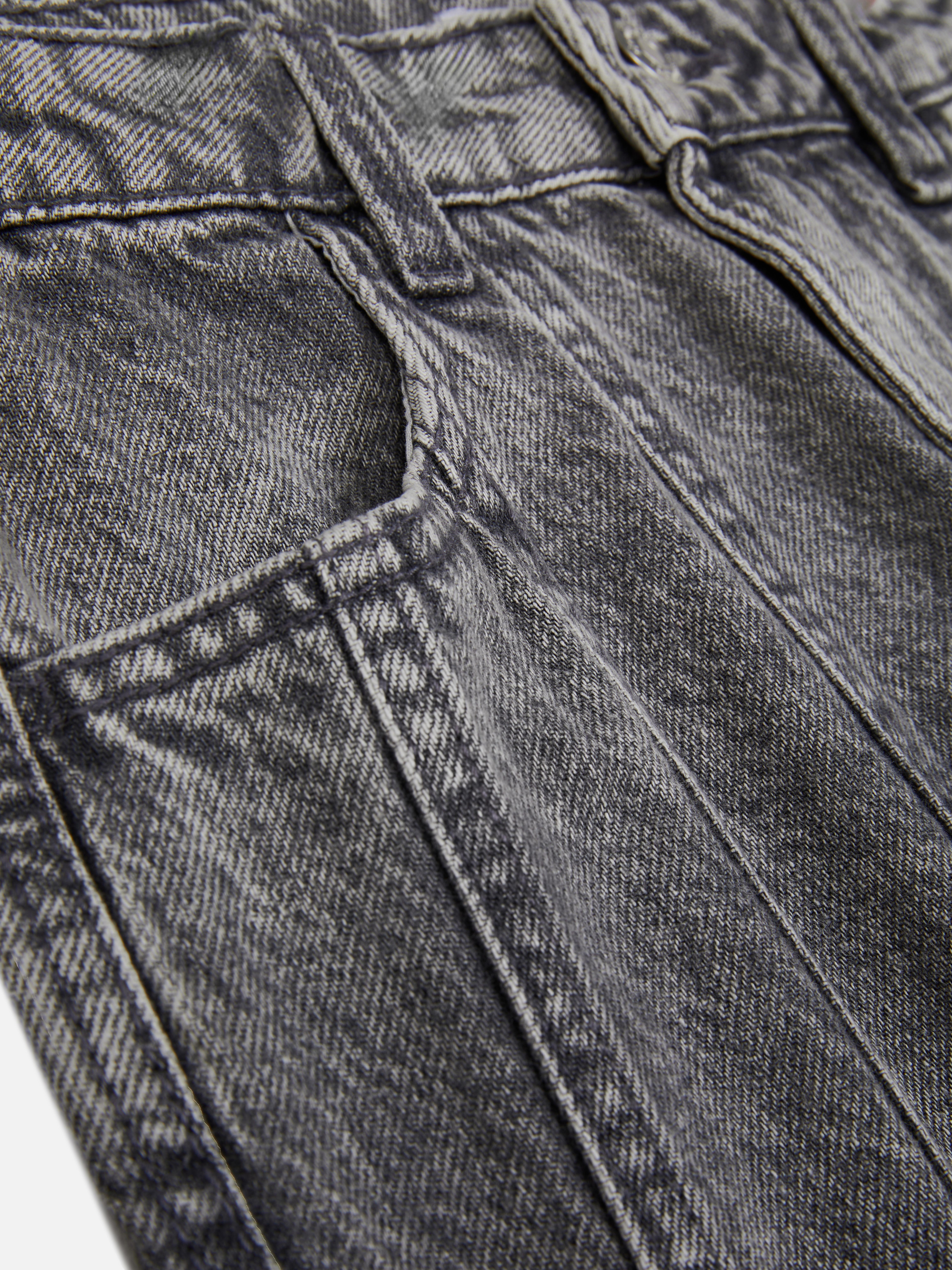 7-15yrs | Seam Detail Wide Leg Jeans