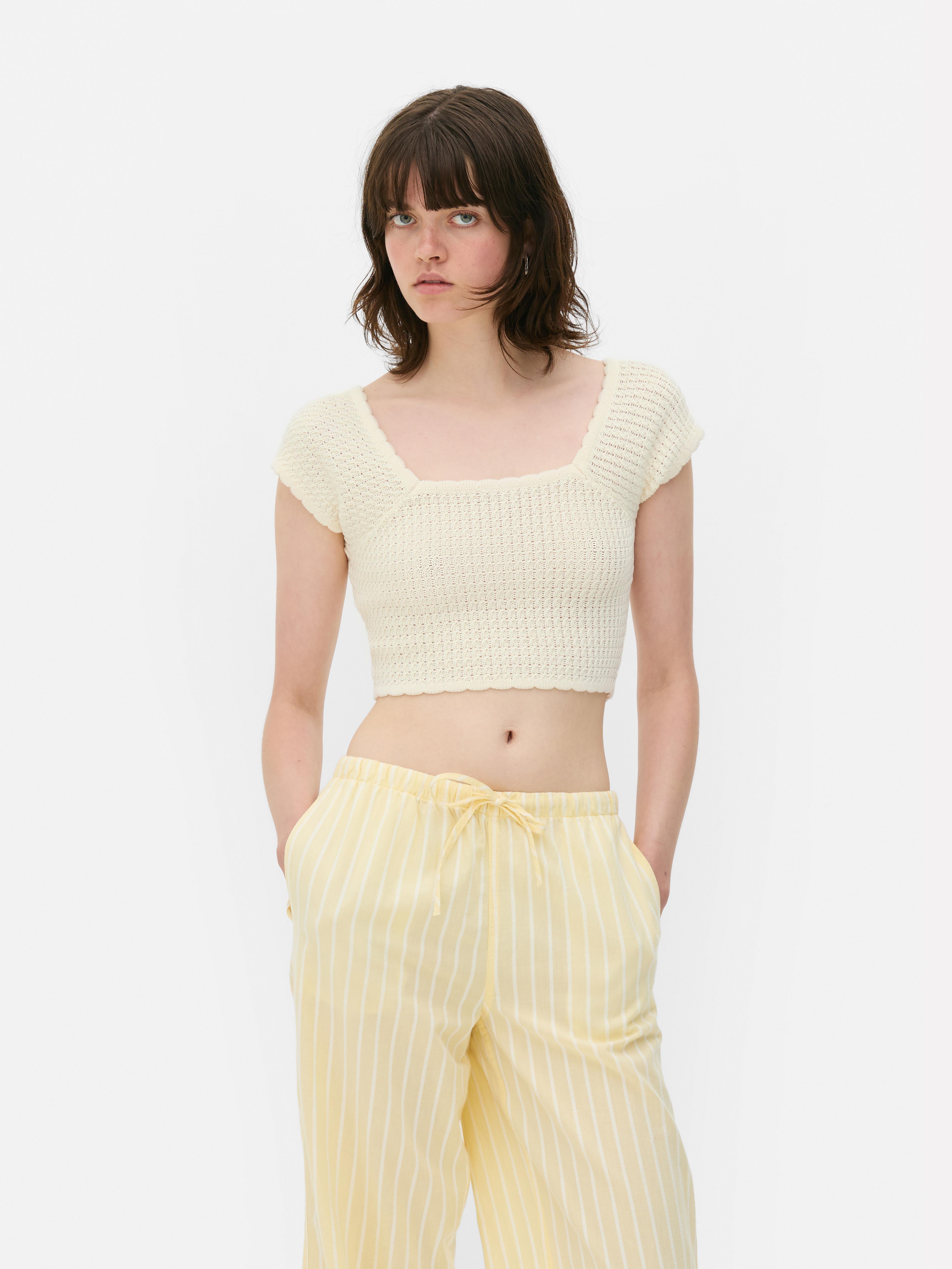 Haut Femme Noir Et Crème Per Una Taille 14 Neuf Sans étiquette - Manches Courtes, Col Rond, Viscose