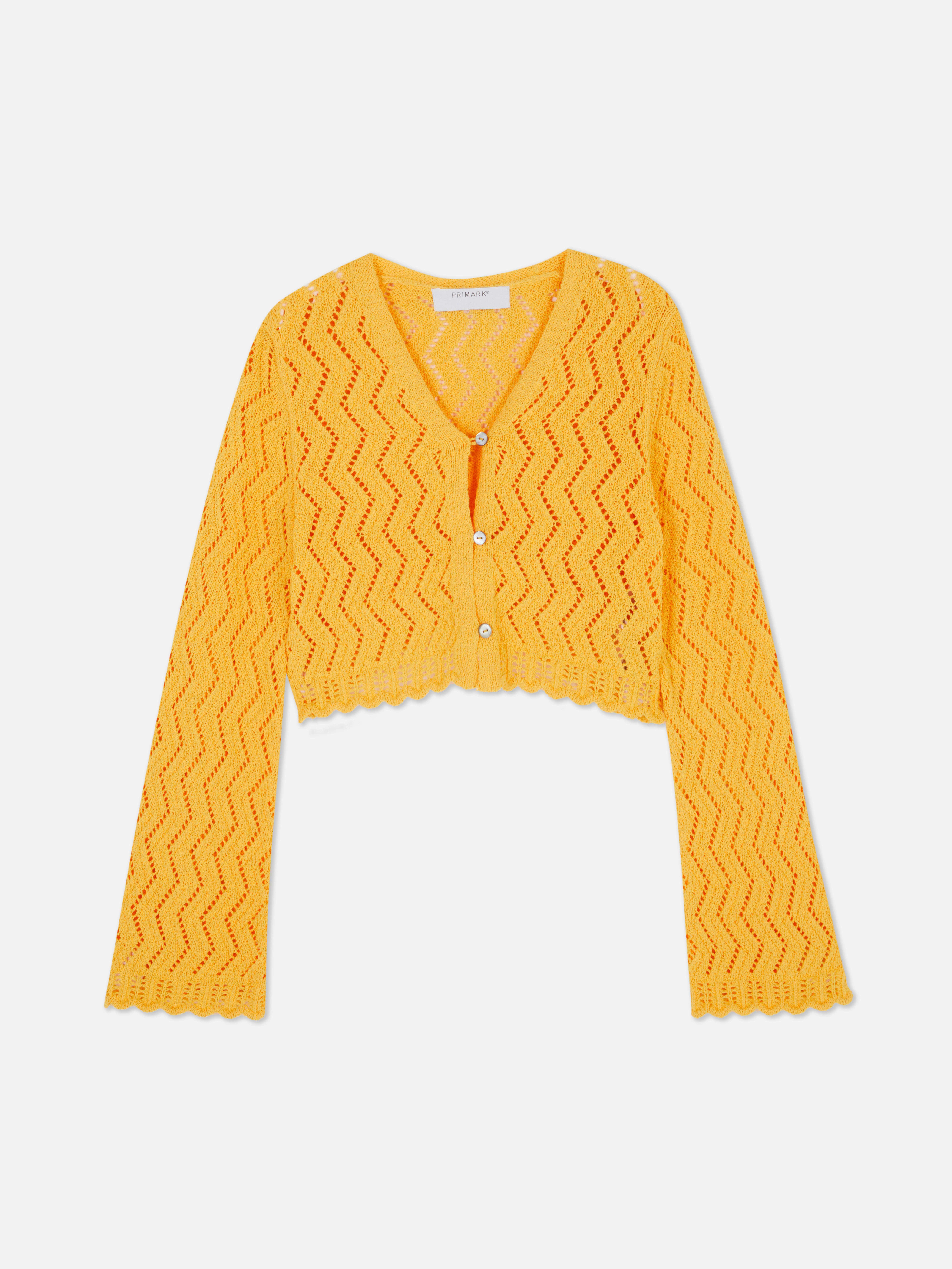Kort vest met zigzagmotief