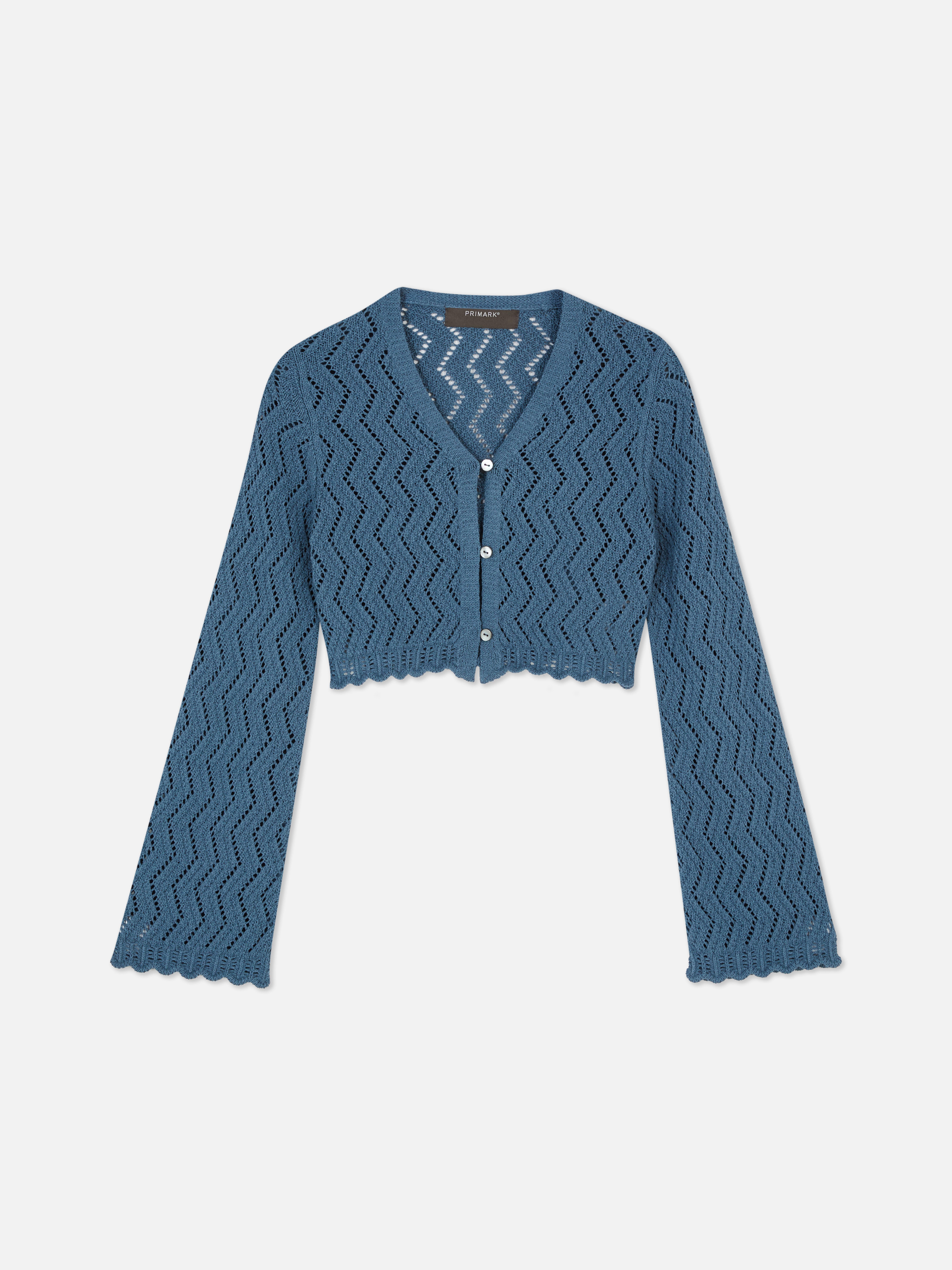 Kort vest met zigzagmotief