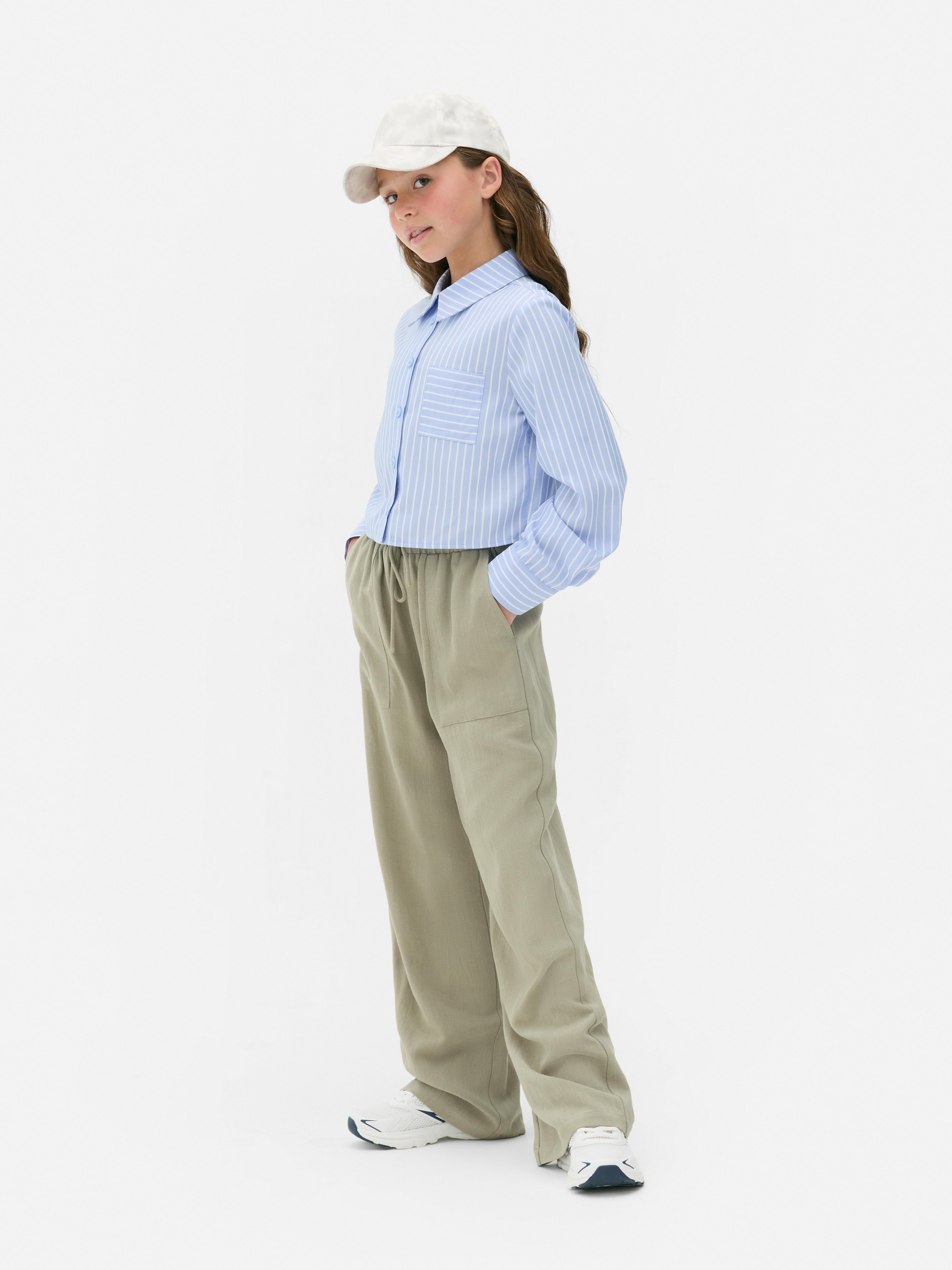 Rechte broek met trekkoord