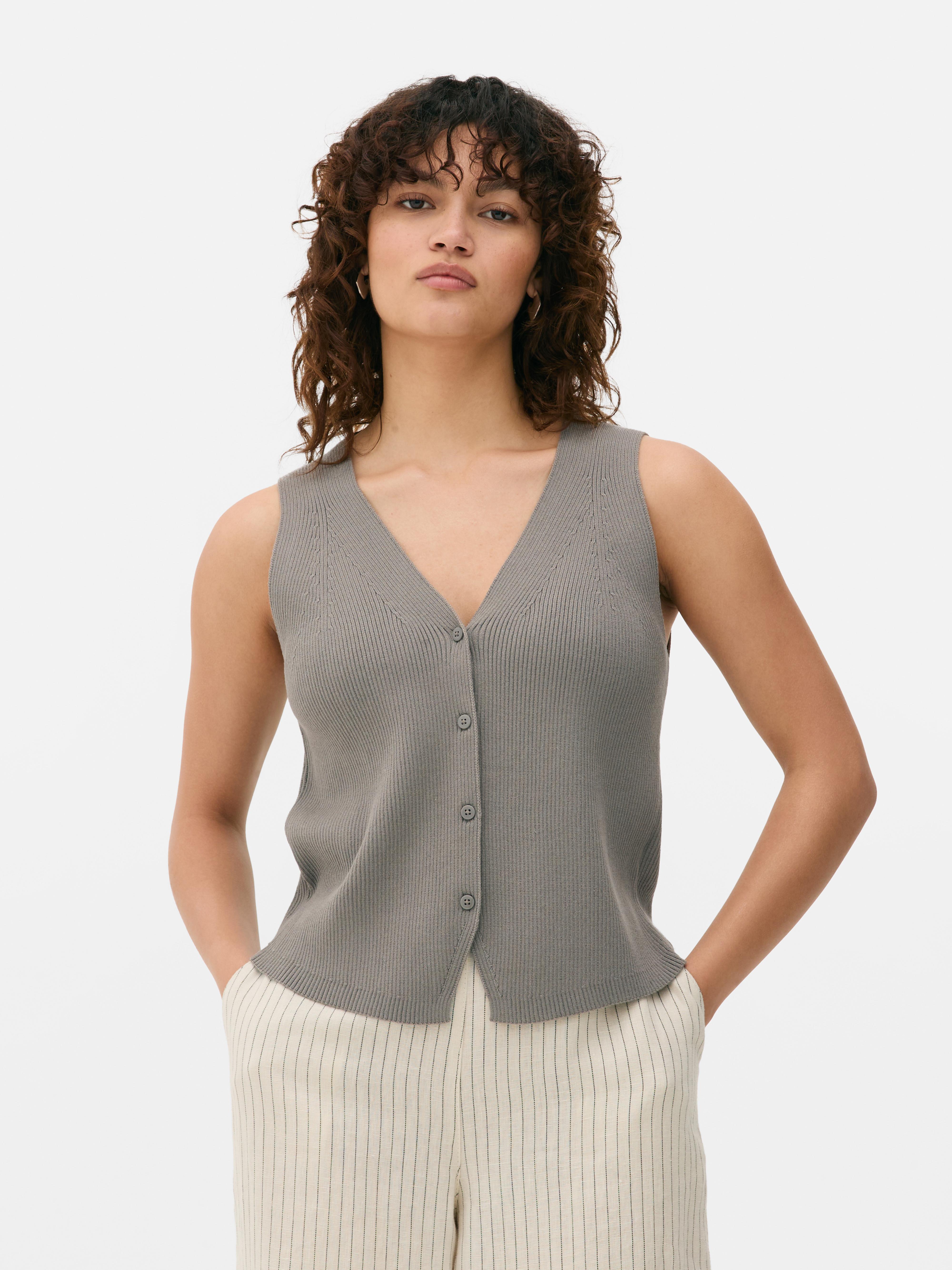アウターその他 YESEYESEE One Pocket Knitted VNeck Vest Ivory yeseyesee One Pocket Knitted V-Neck Vest - Ivory | 하이츠스토어