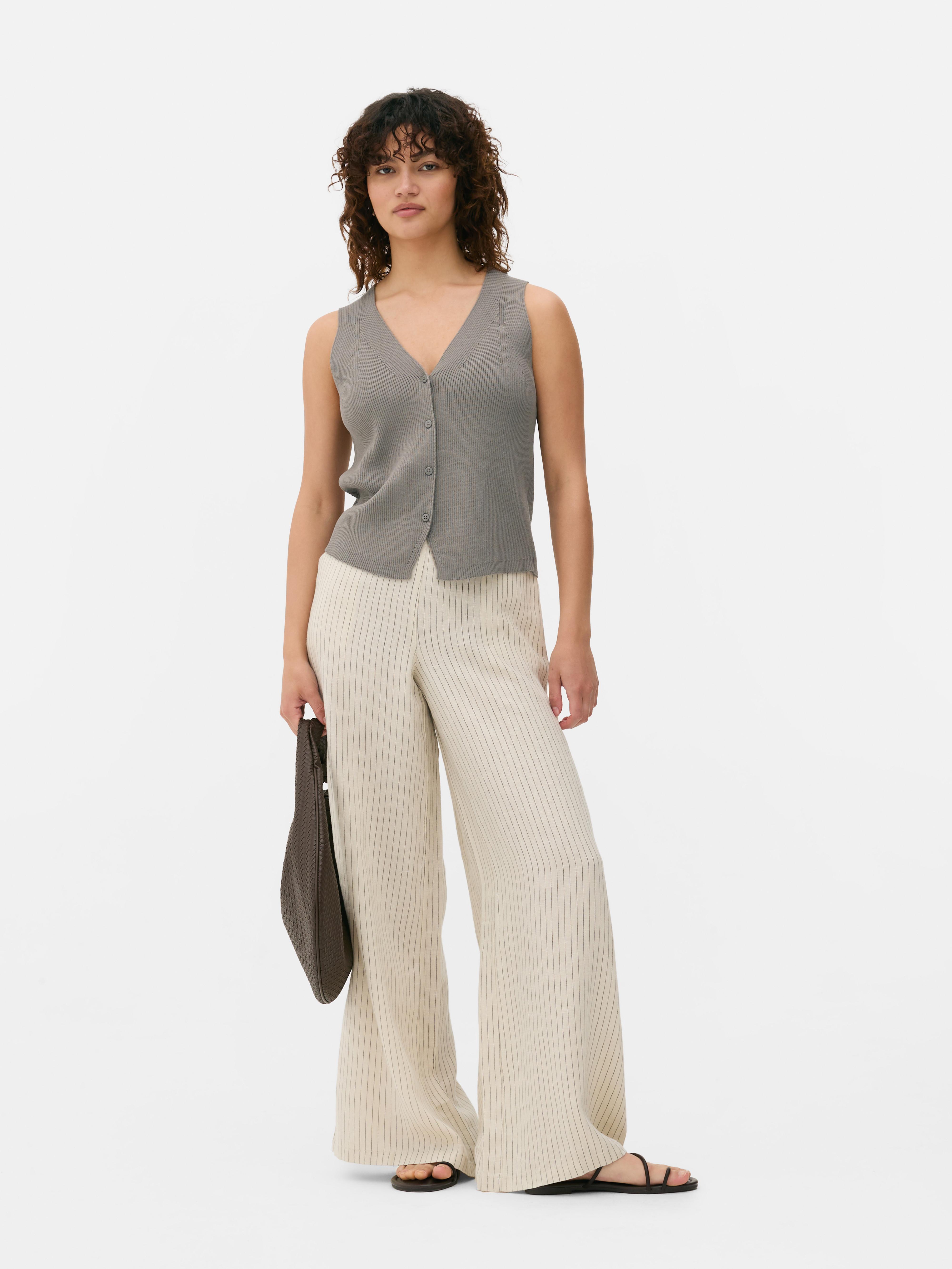 Knit Button Waistcoat