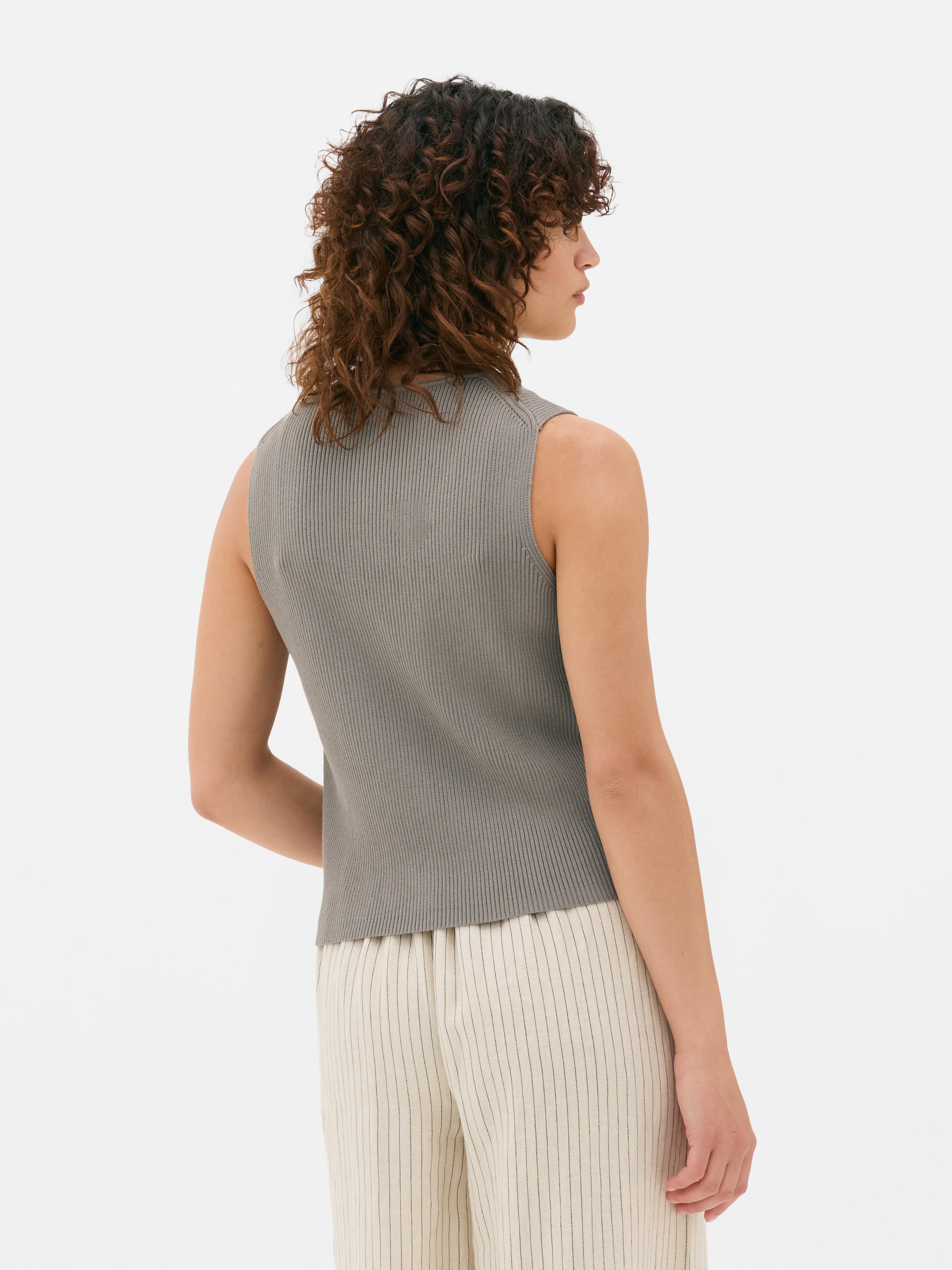 Knit Button Waistcoat