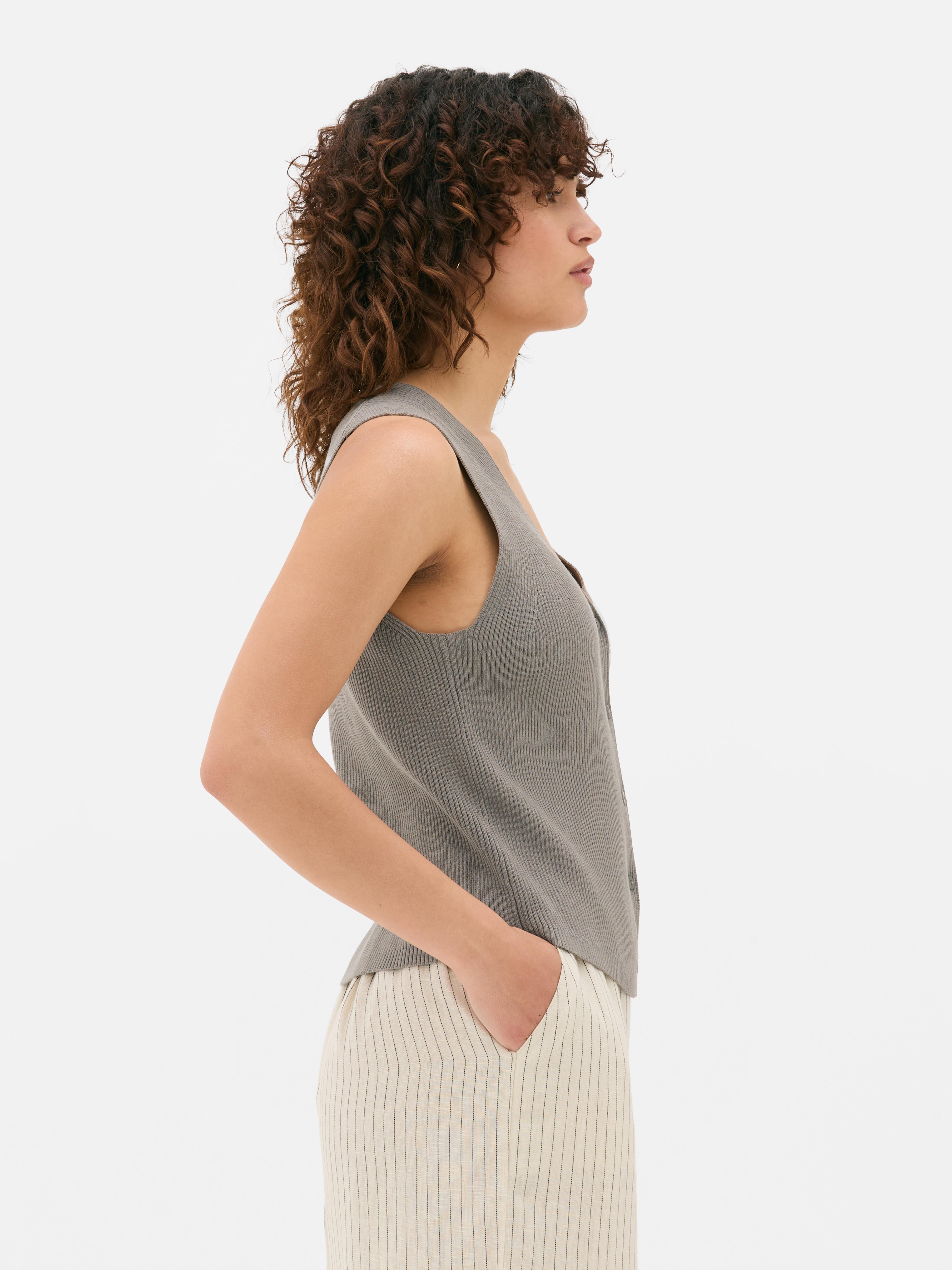 Knit Button Waistcoat