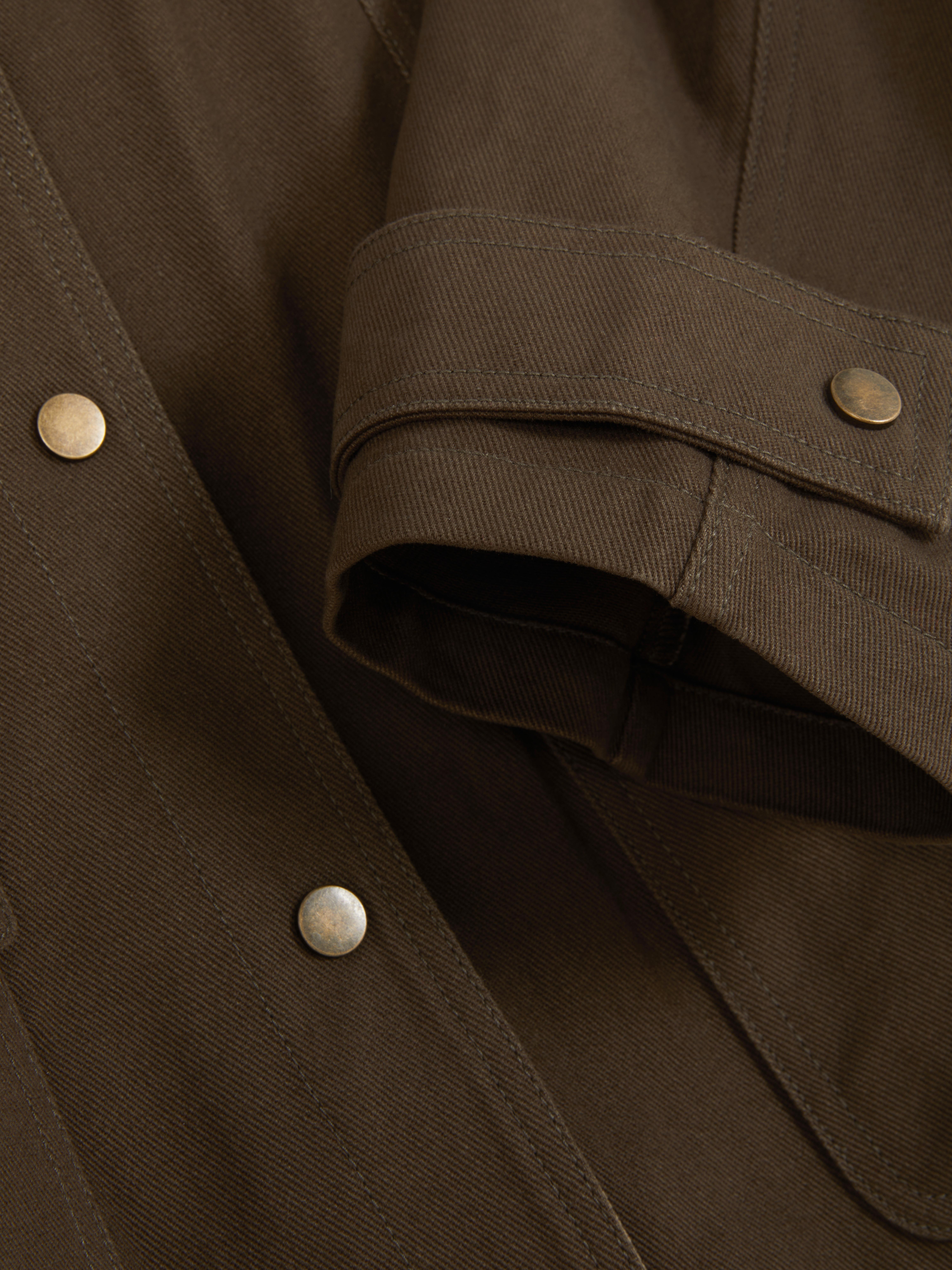 Barn-Jacke mit Trapezschnitt