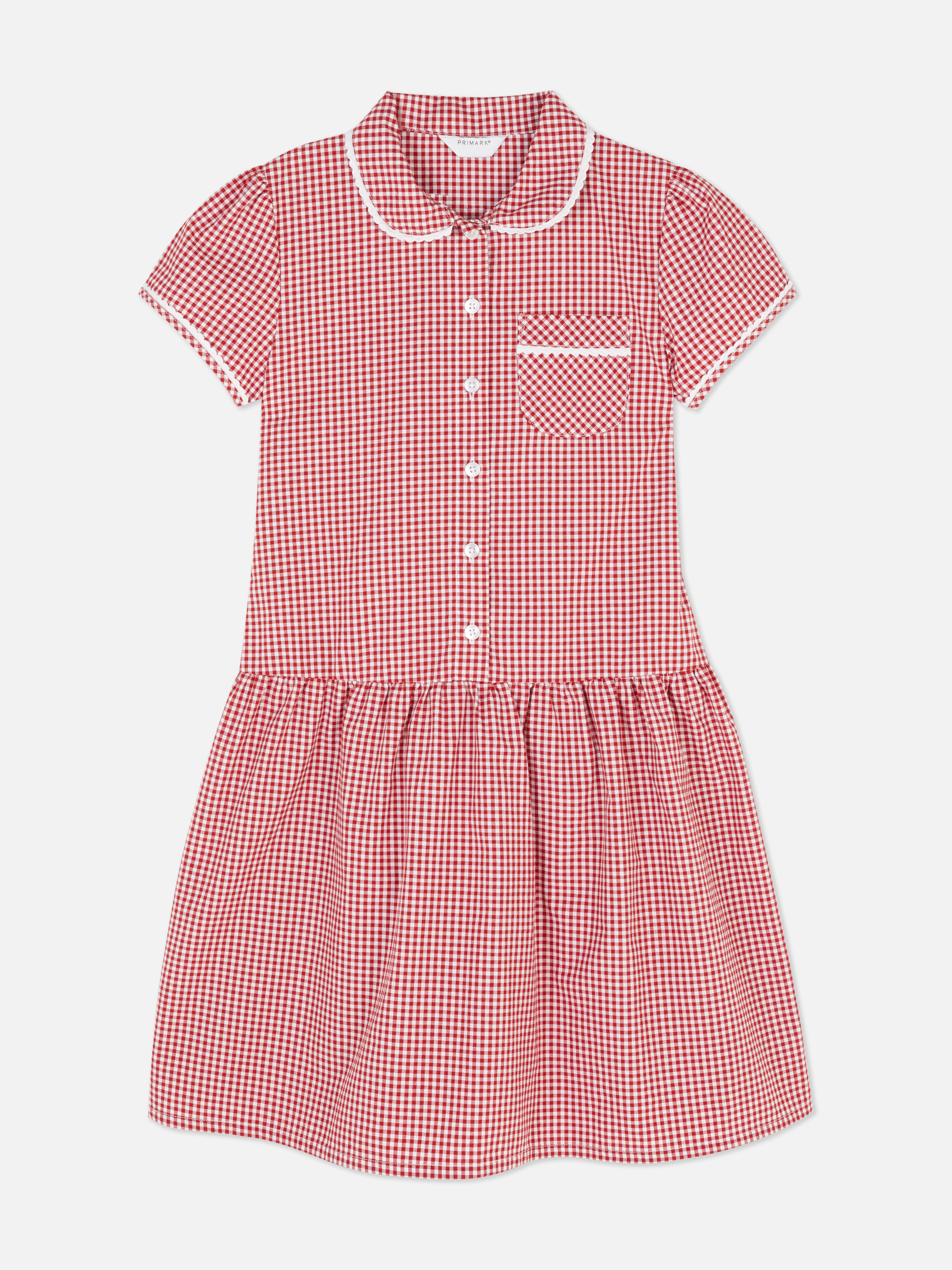 7-15yrs | Gingham Check School Dress