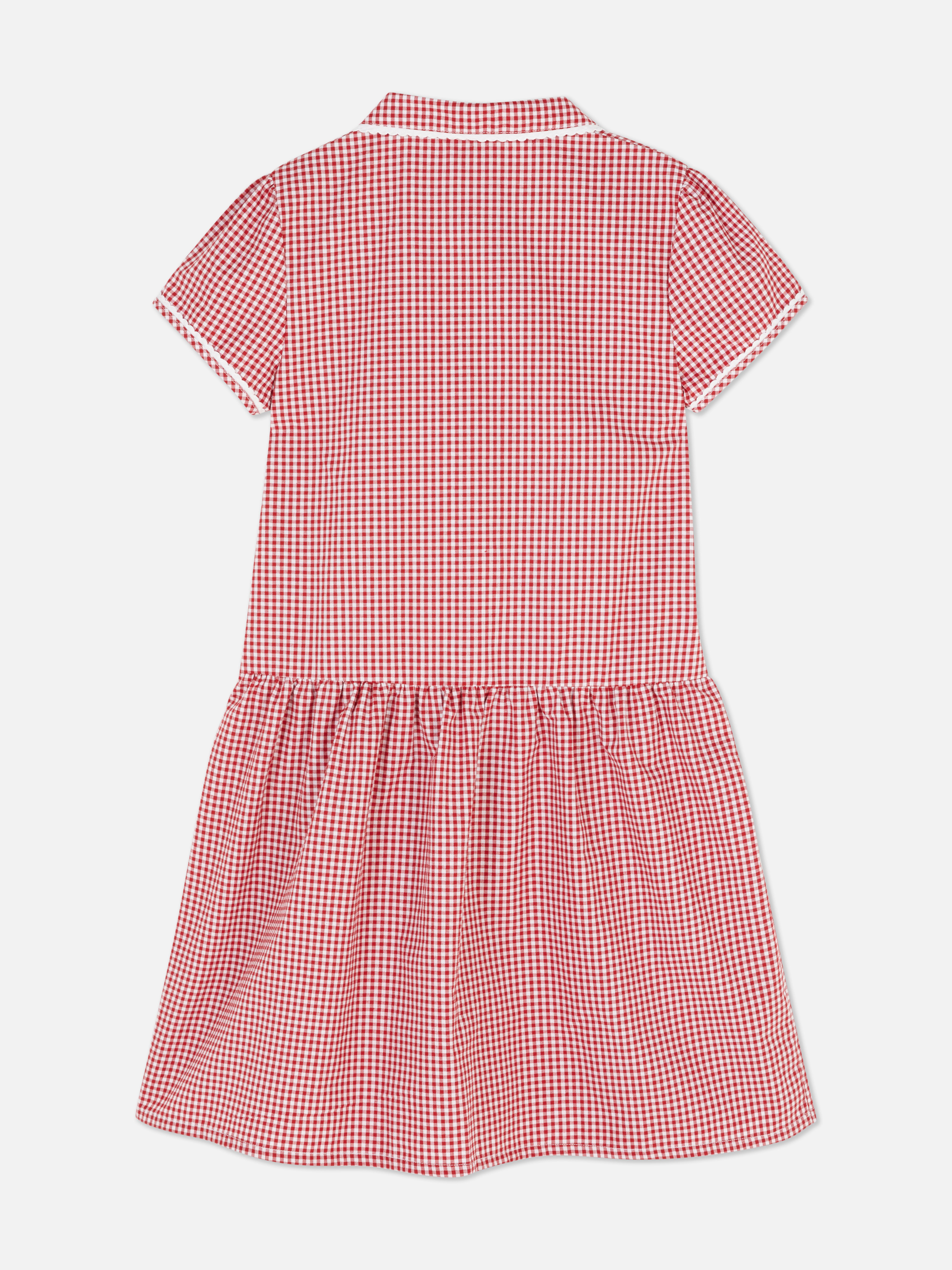 7-15yrs | Gingham Check School Dress