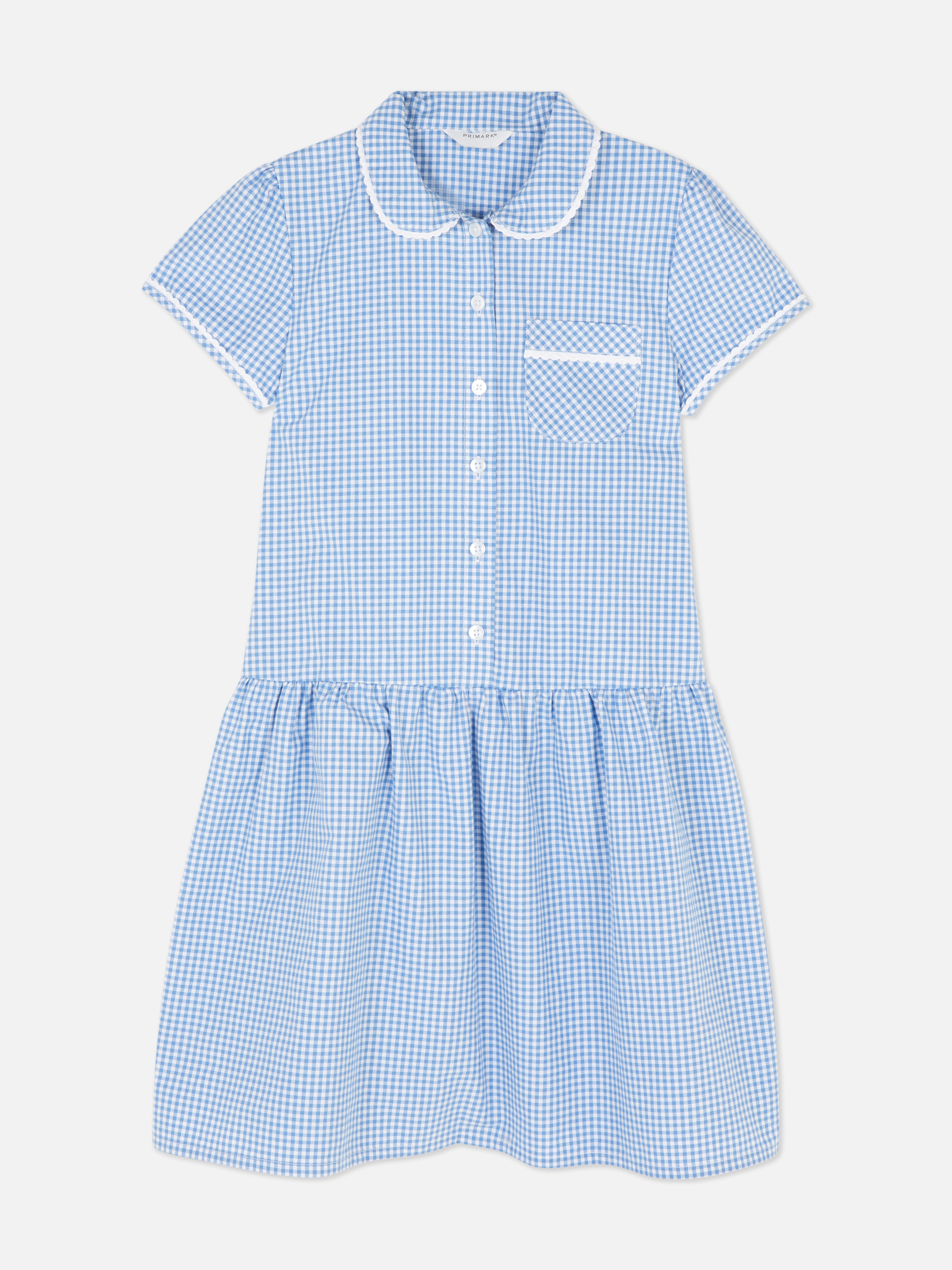 7-15yrs | Gingham Check School Dress