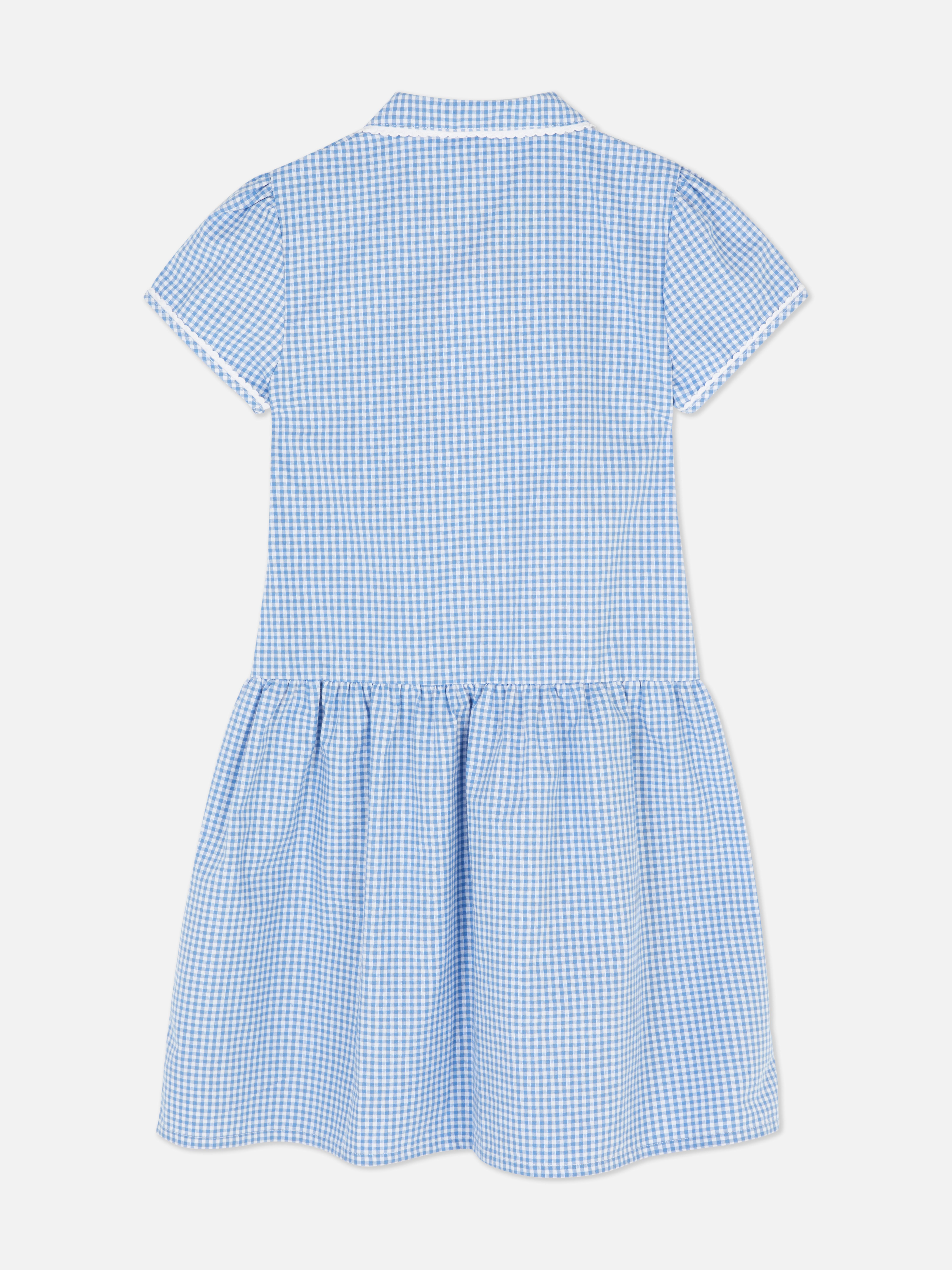 7-15yrs | Gingham Check School Dress