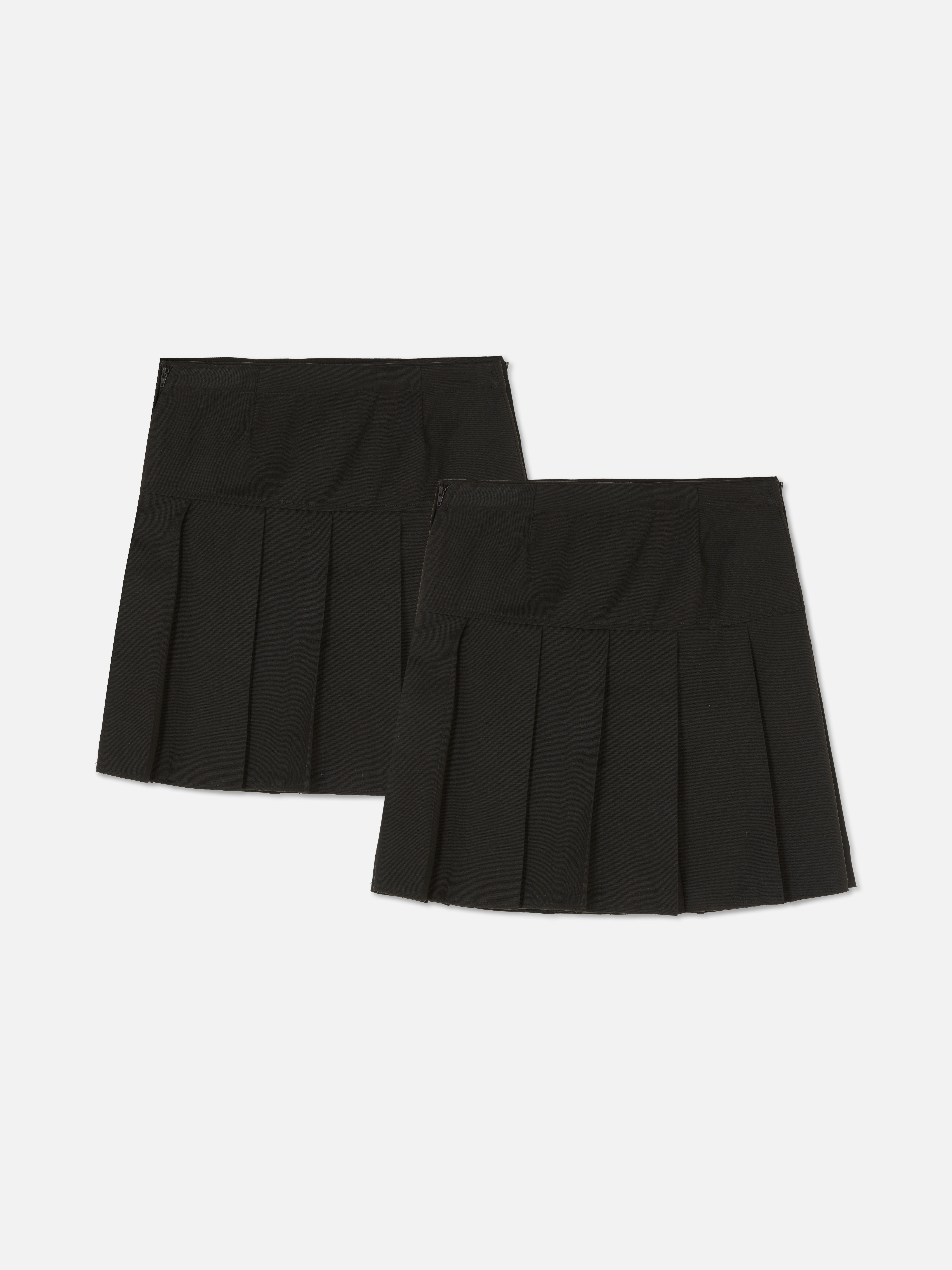 7-15yrs | 2pk Pleated School Skirts
