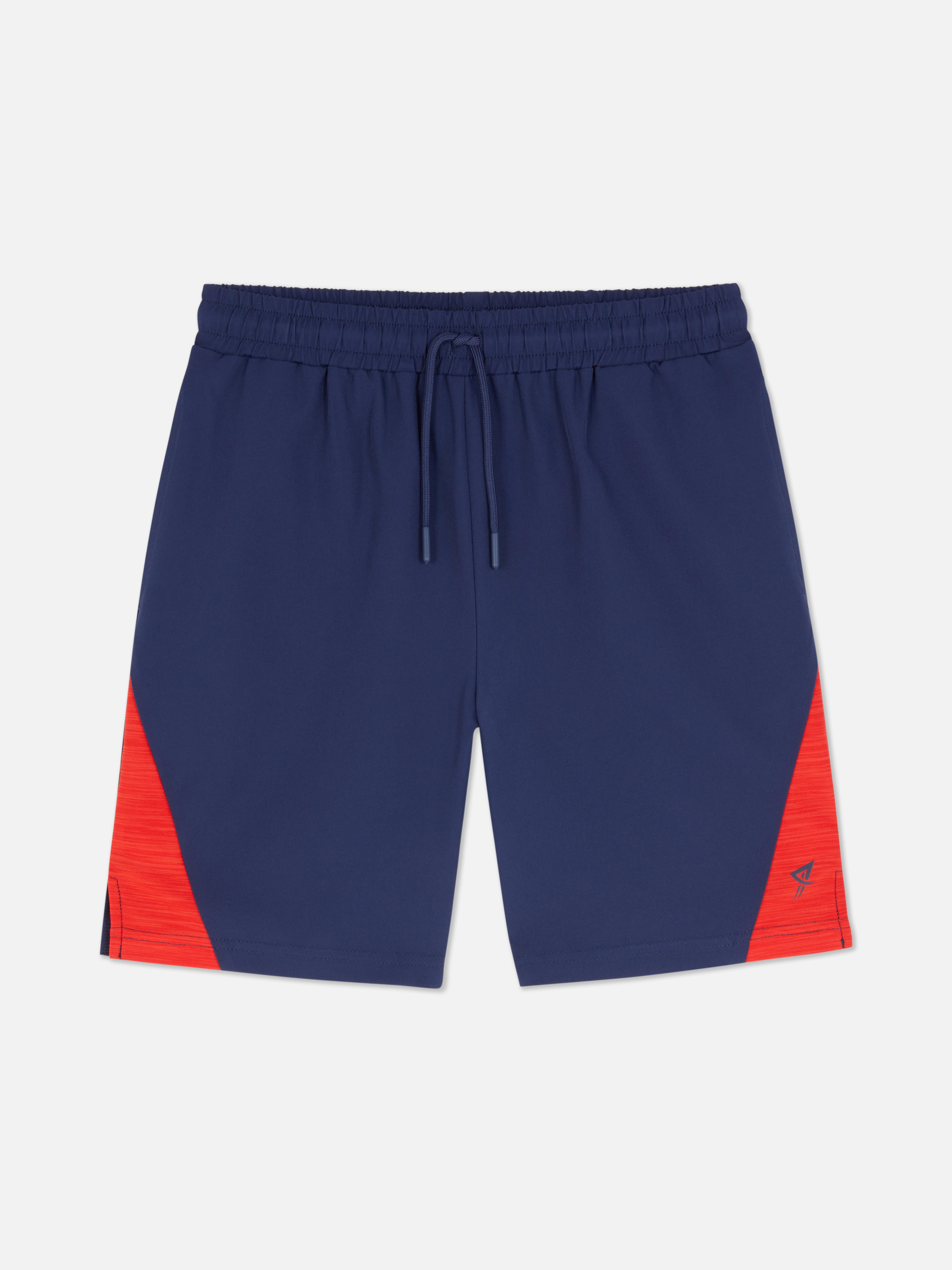 Pantaloncini sportivi bicolore con elastico