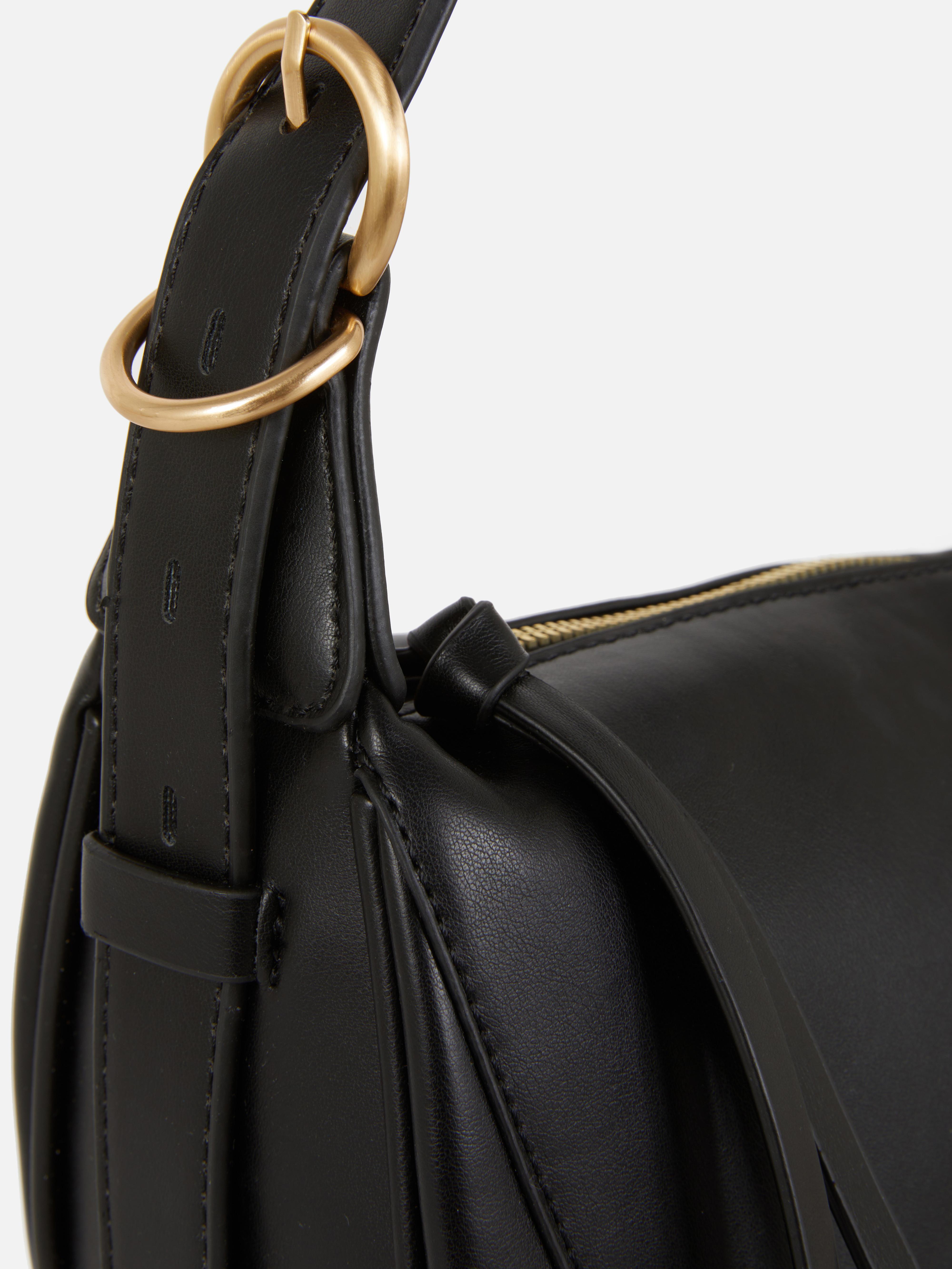 Tiktok Coat The Row Drum Bag Womens Black Faux Leather Sling - Main Image