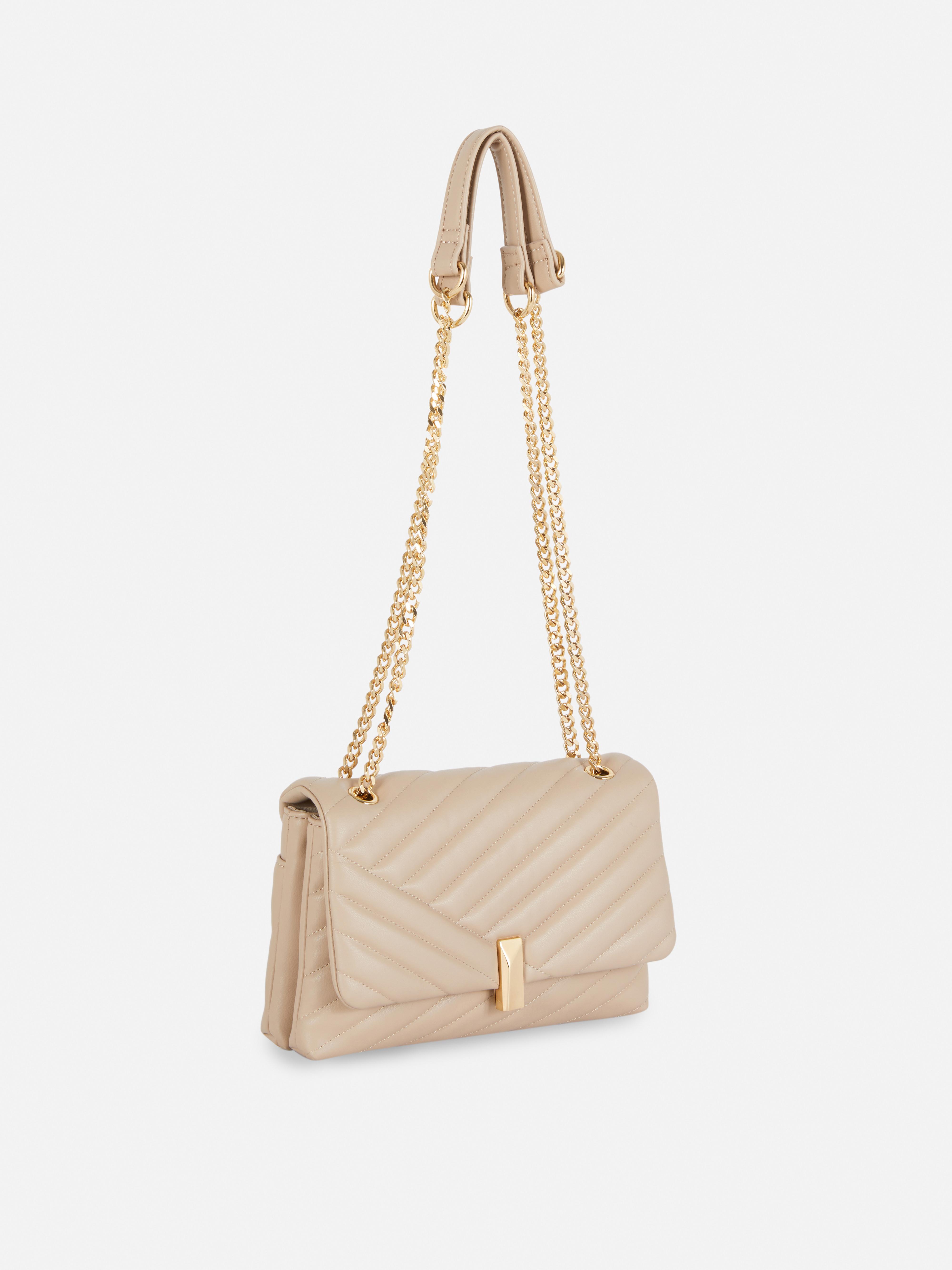 Quilted Chain Strap Flap Over Bag