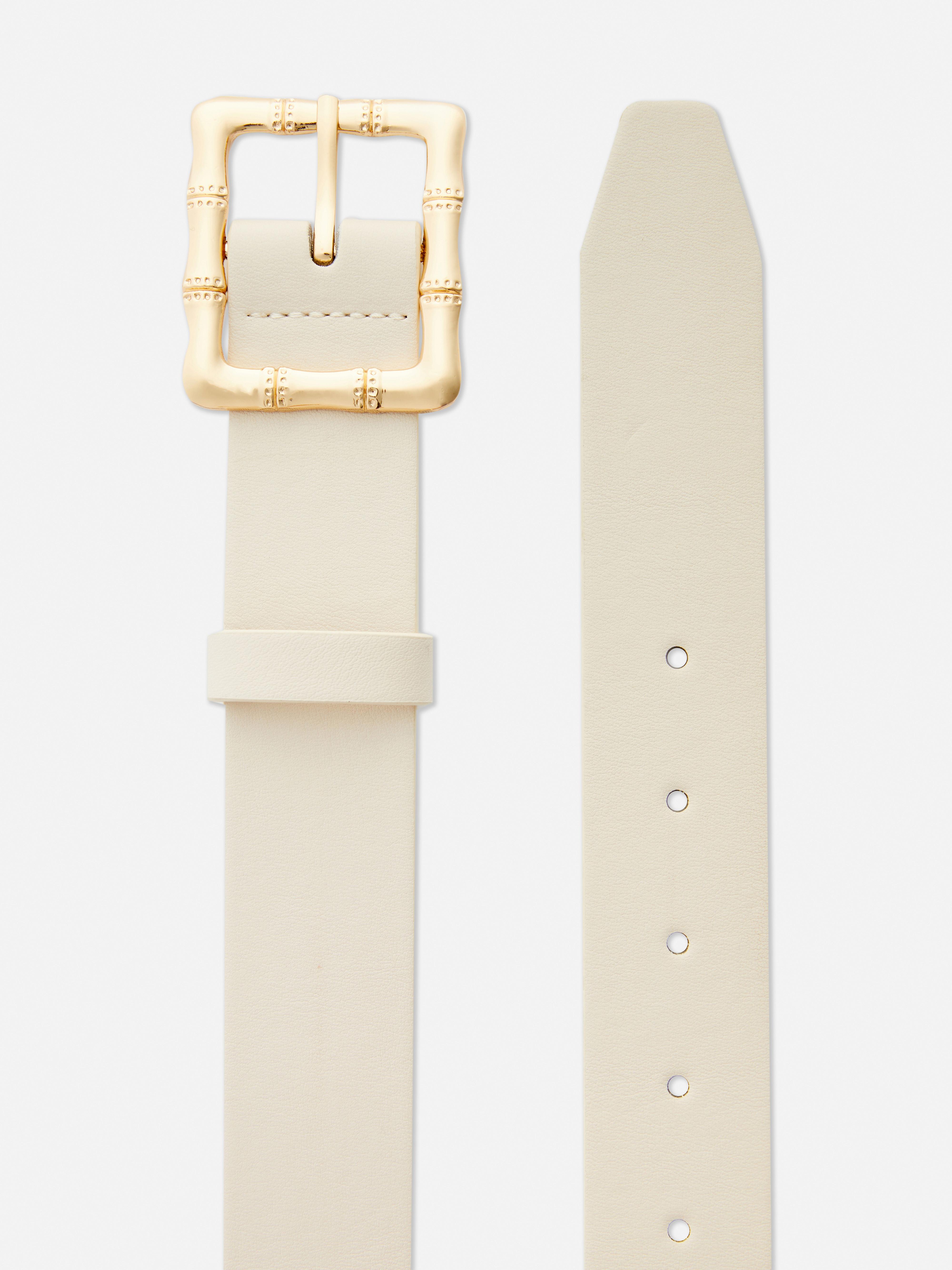 Metallic Buckle Belt