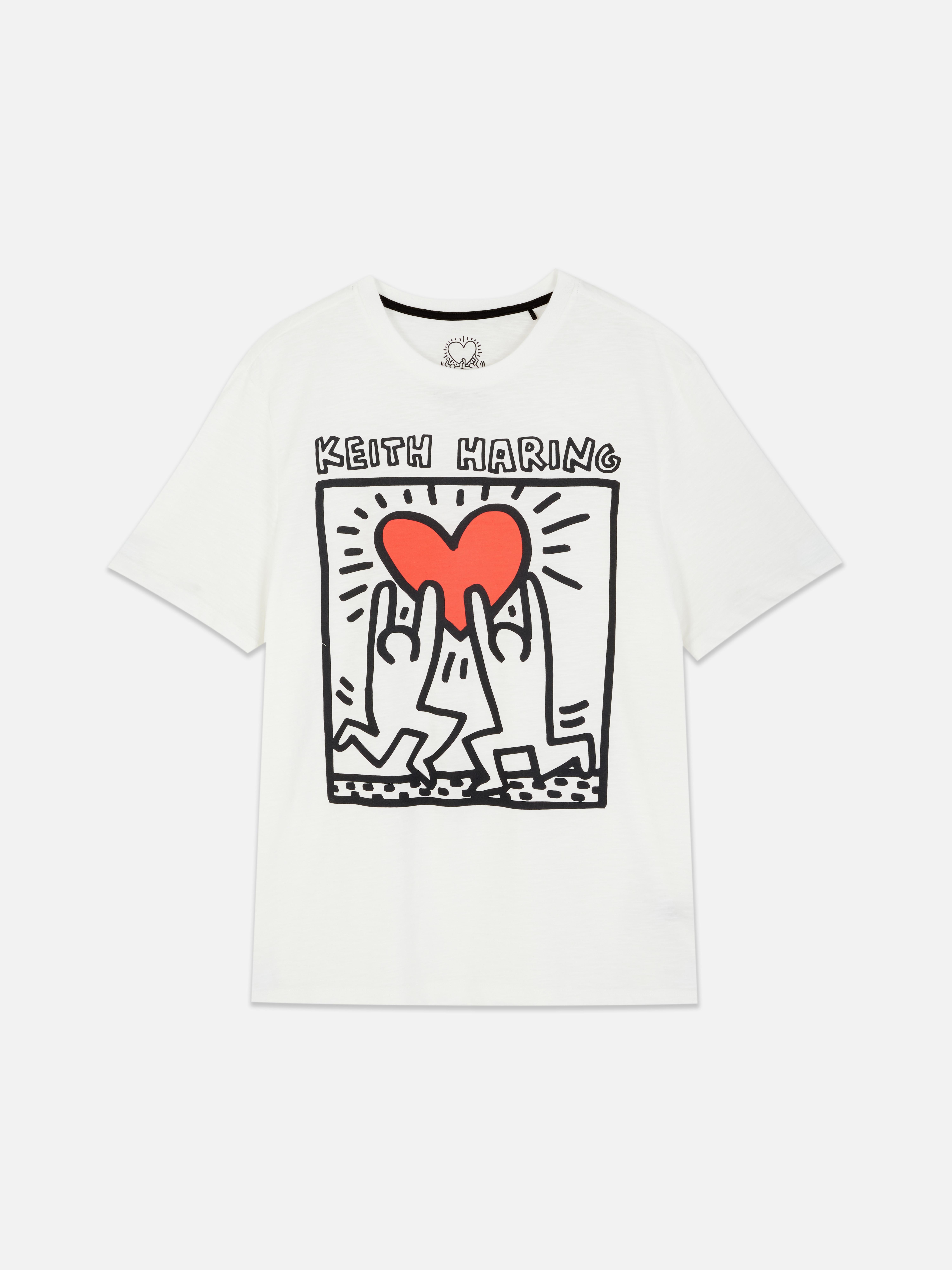 Maglietta girocollo con grafica Keith Haring