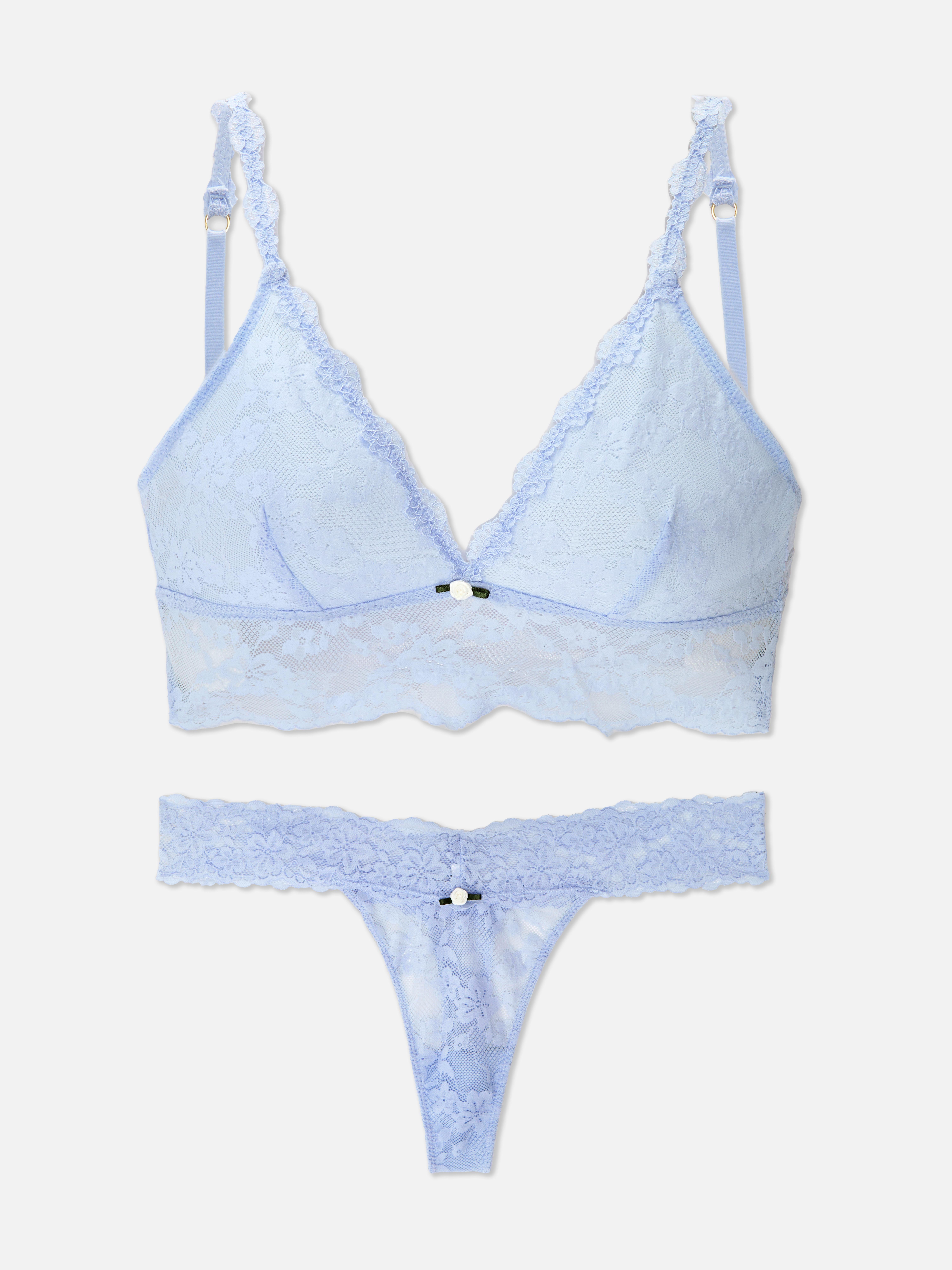 Conjunto lingerie sutiã bralette renda