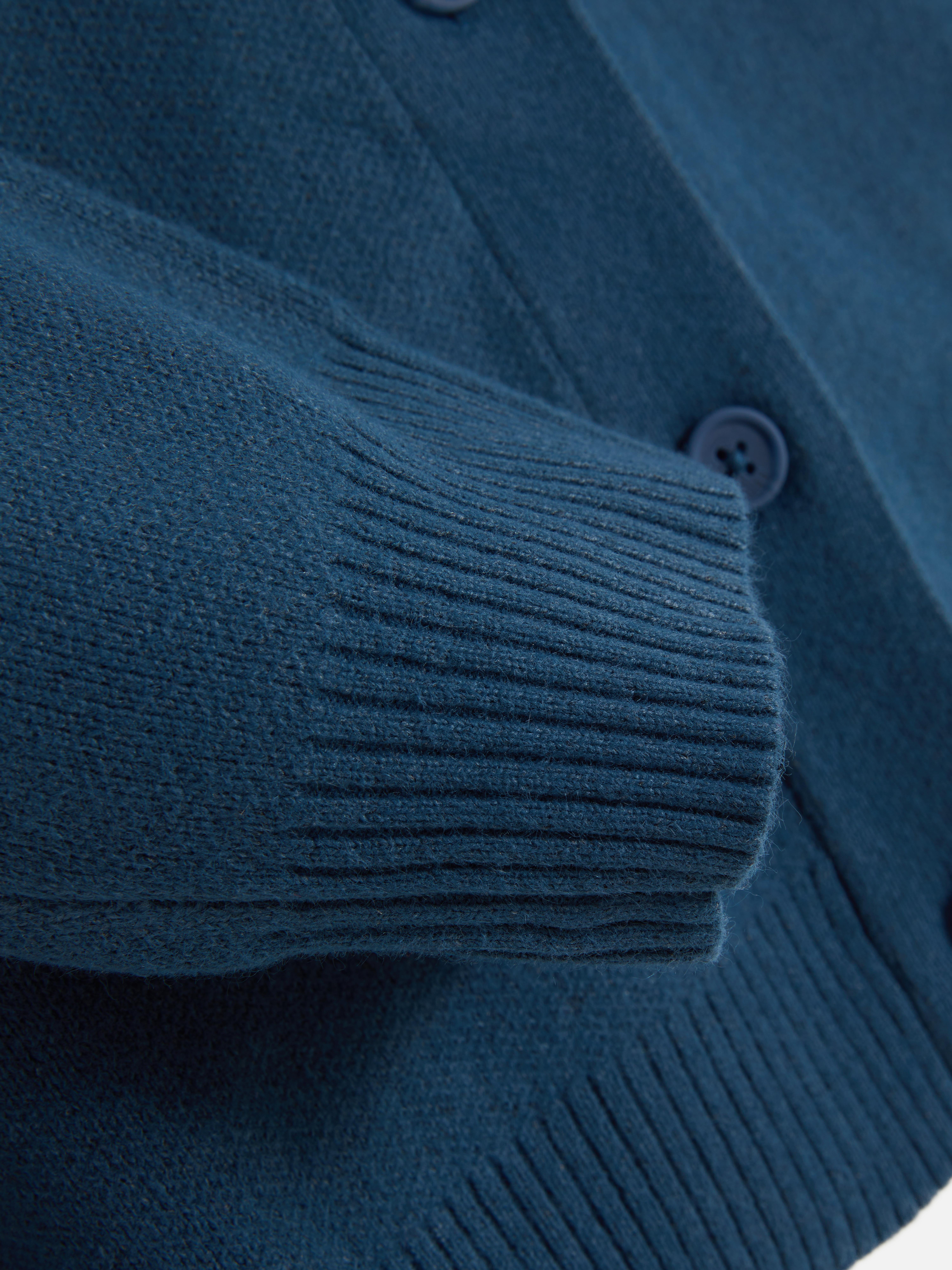 Knitted Patch Pocket Cardigan