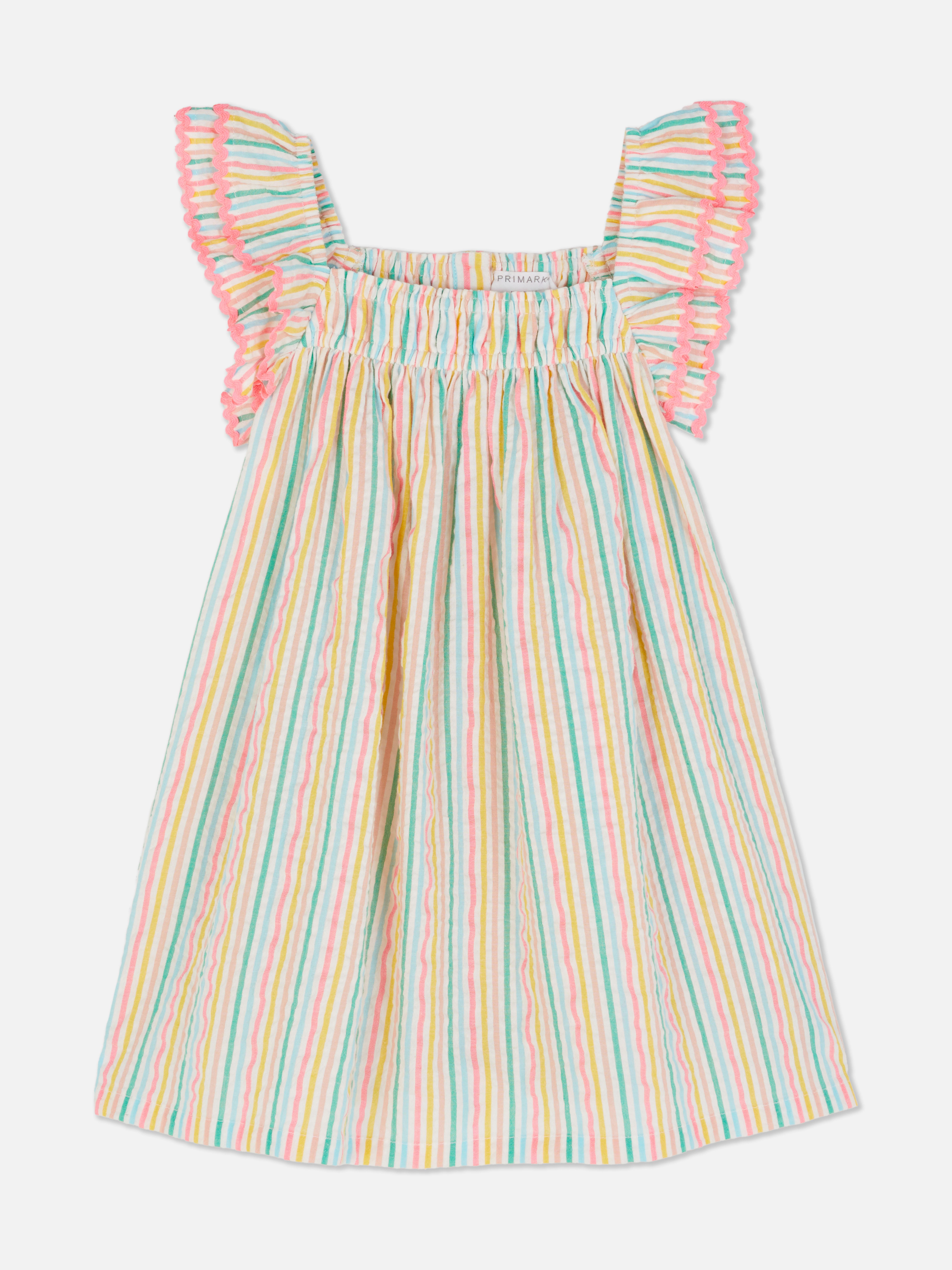 Striped Ruffle Dress