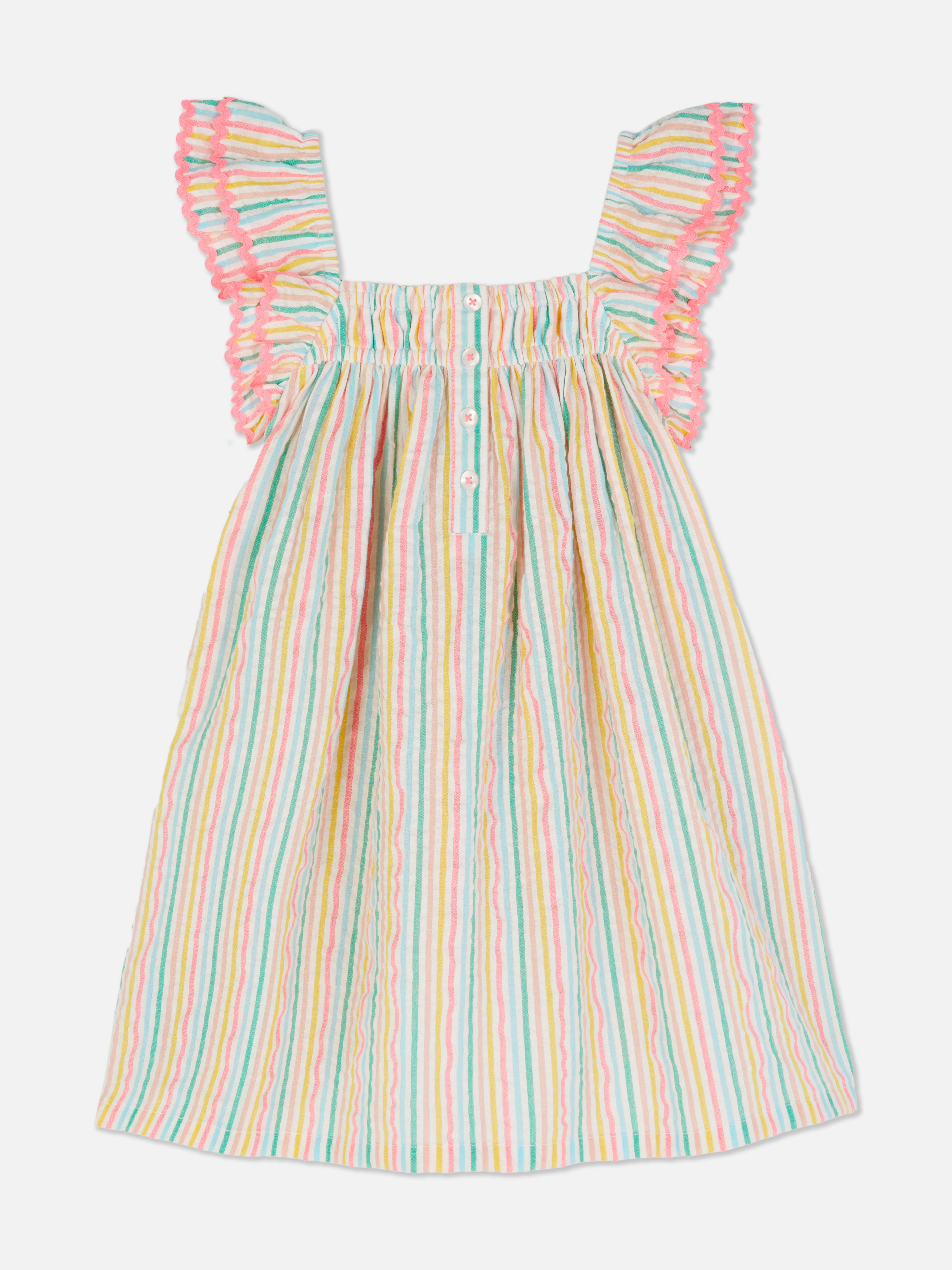 Stripe Ruffle Dress