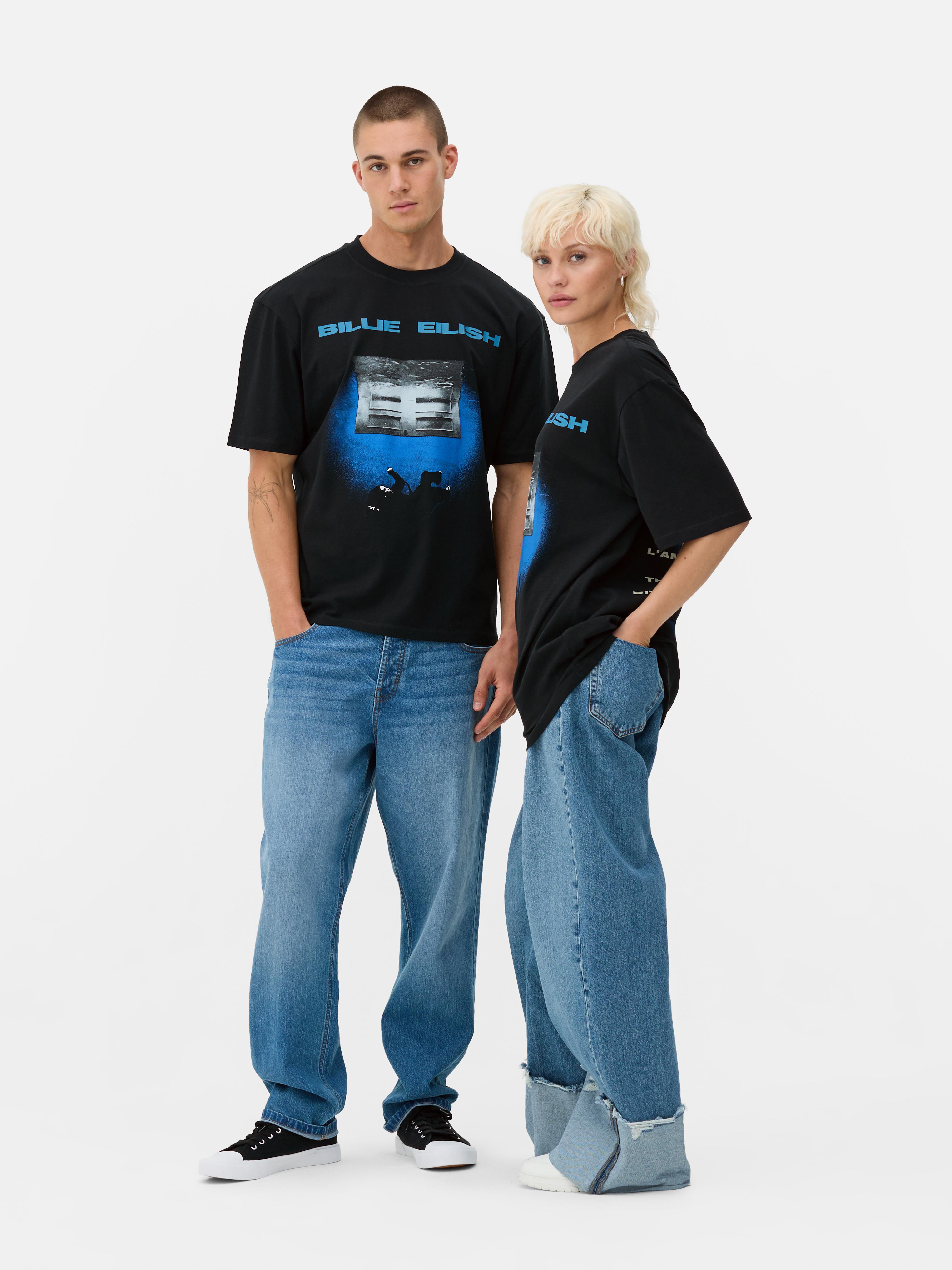T-shirt met print Billie Eilish