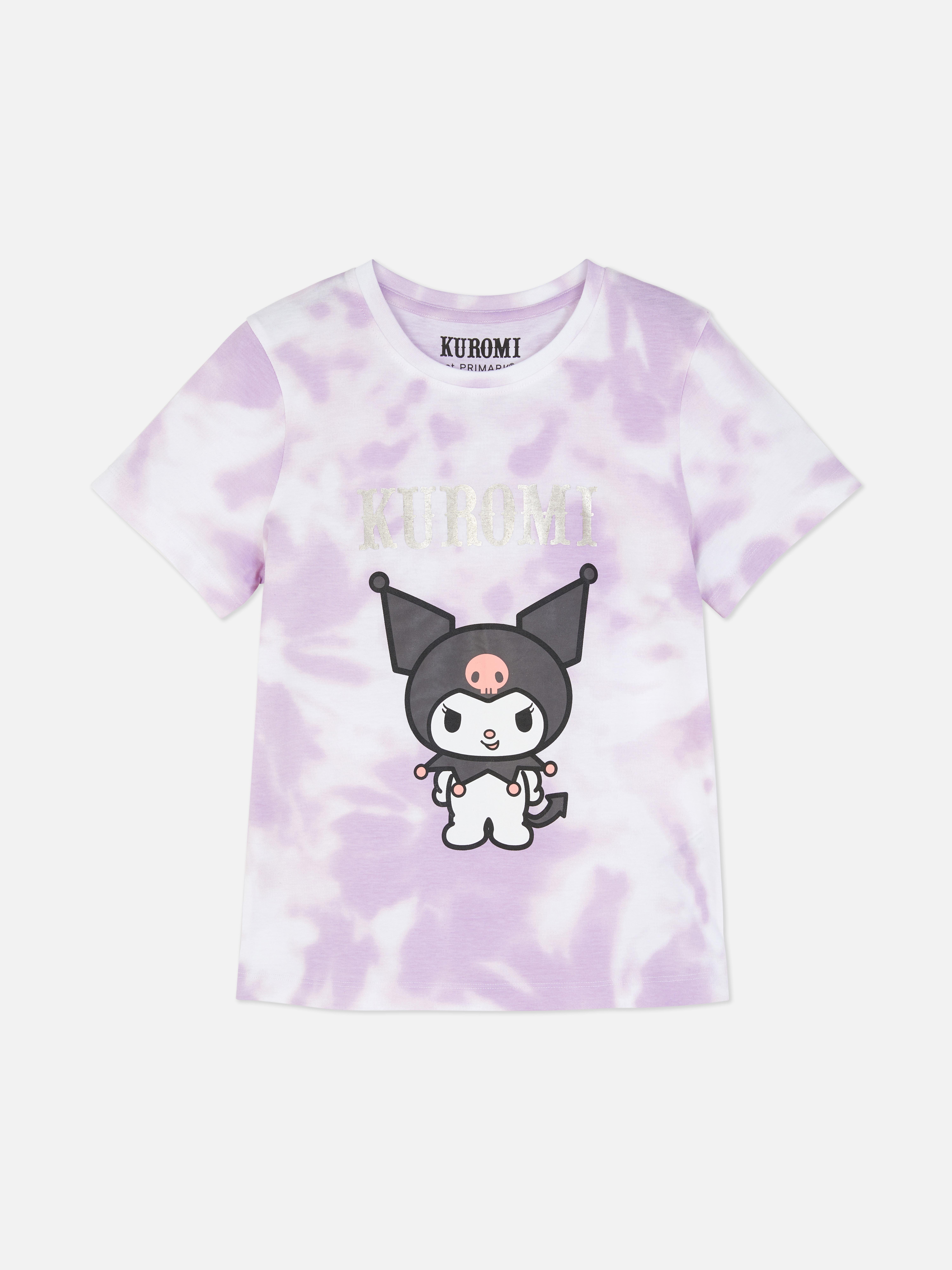 Girls Pink 7-15yrs | Hello Kitty Kuromi Tie-Dye T-Shirt