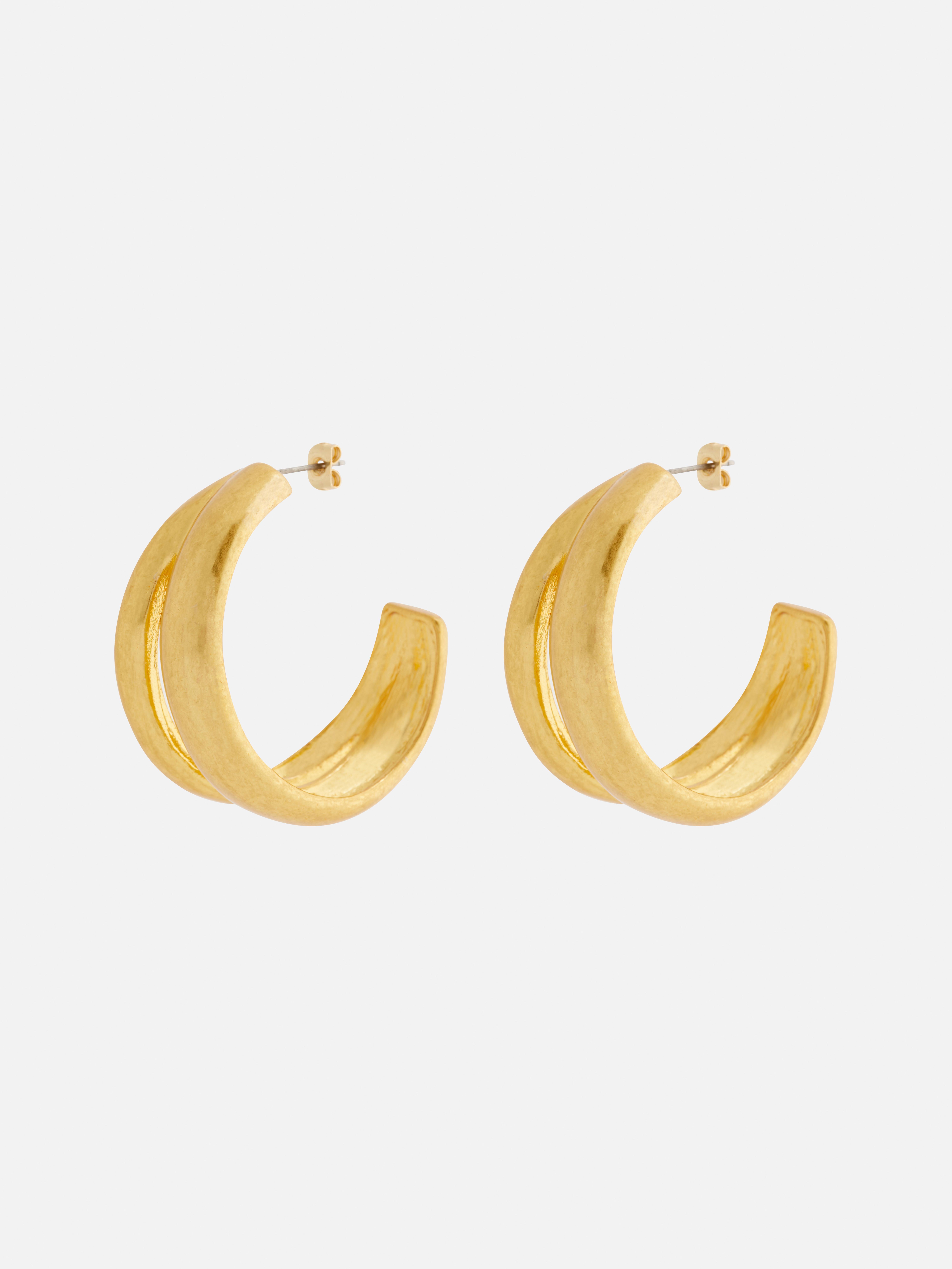 Rita Ora Double Hoop Earrings