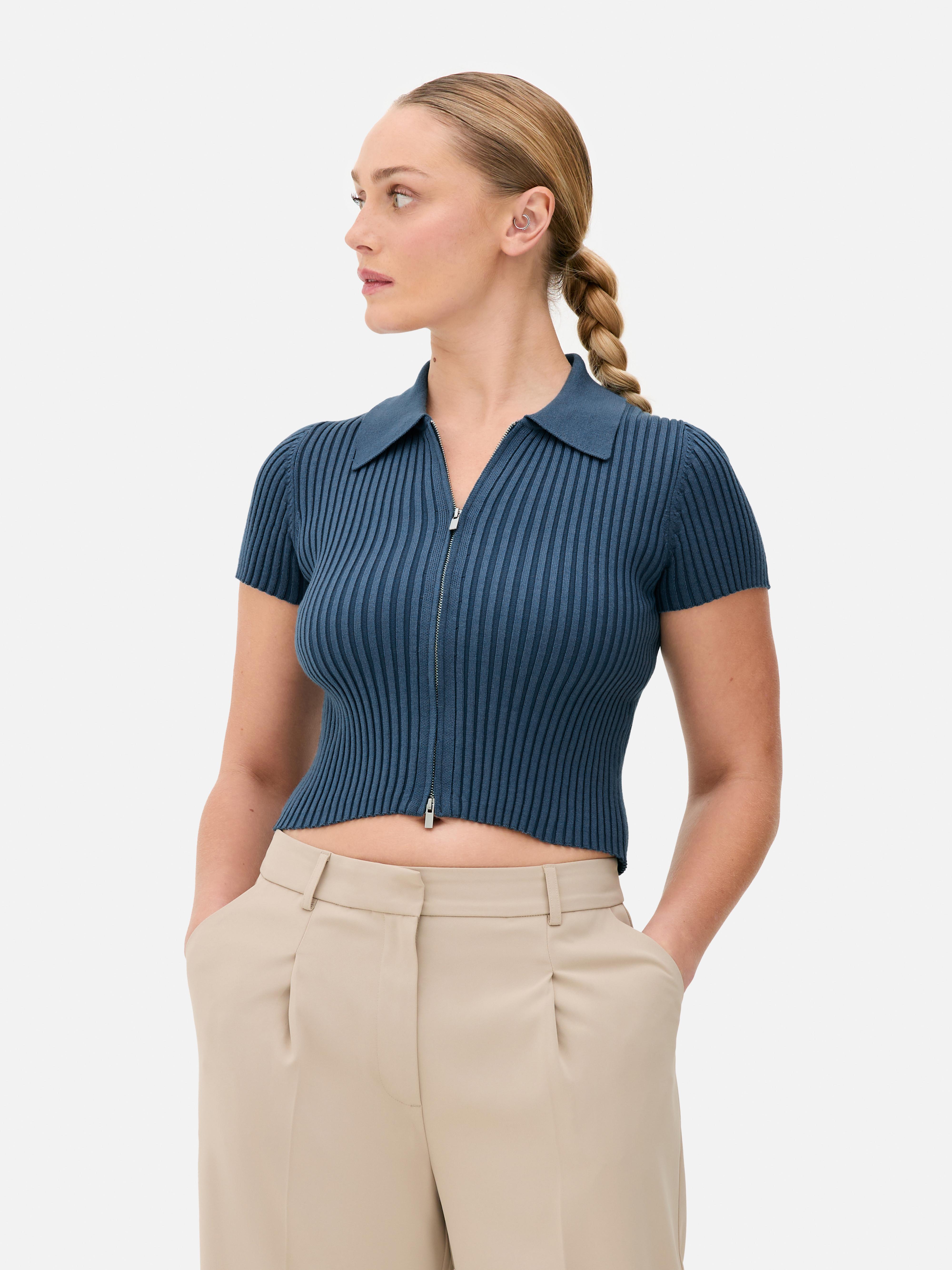 Double Zip Polo Top