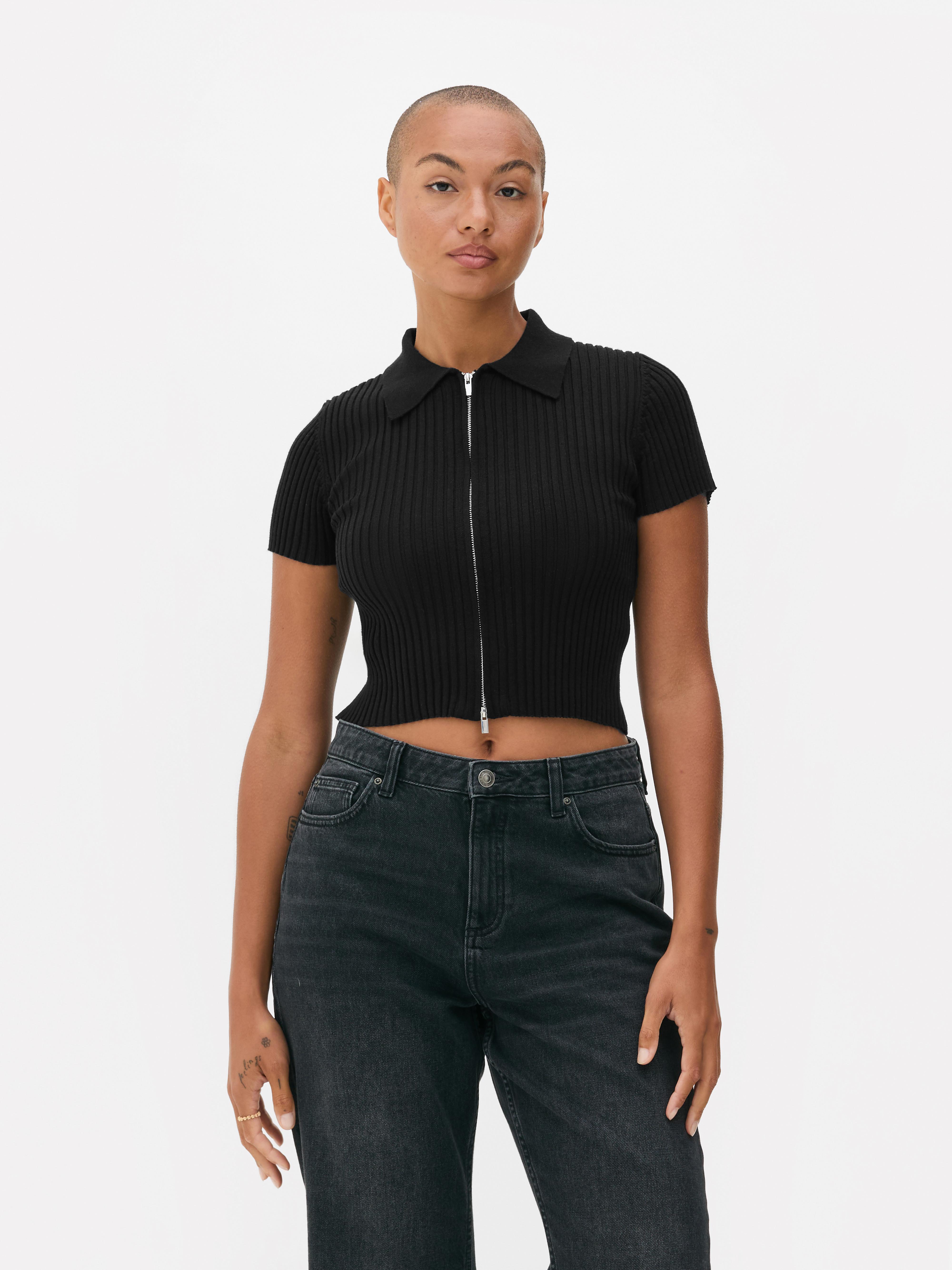 Double Zip Polo Top
