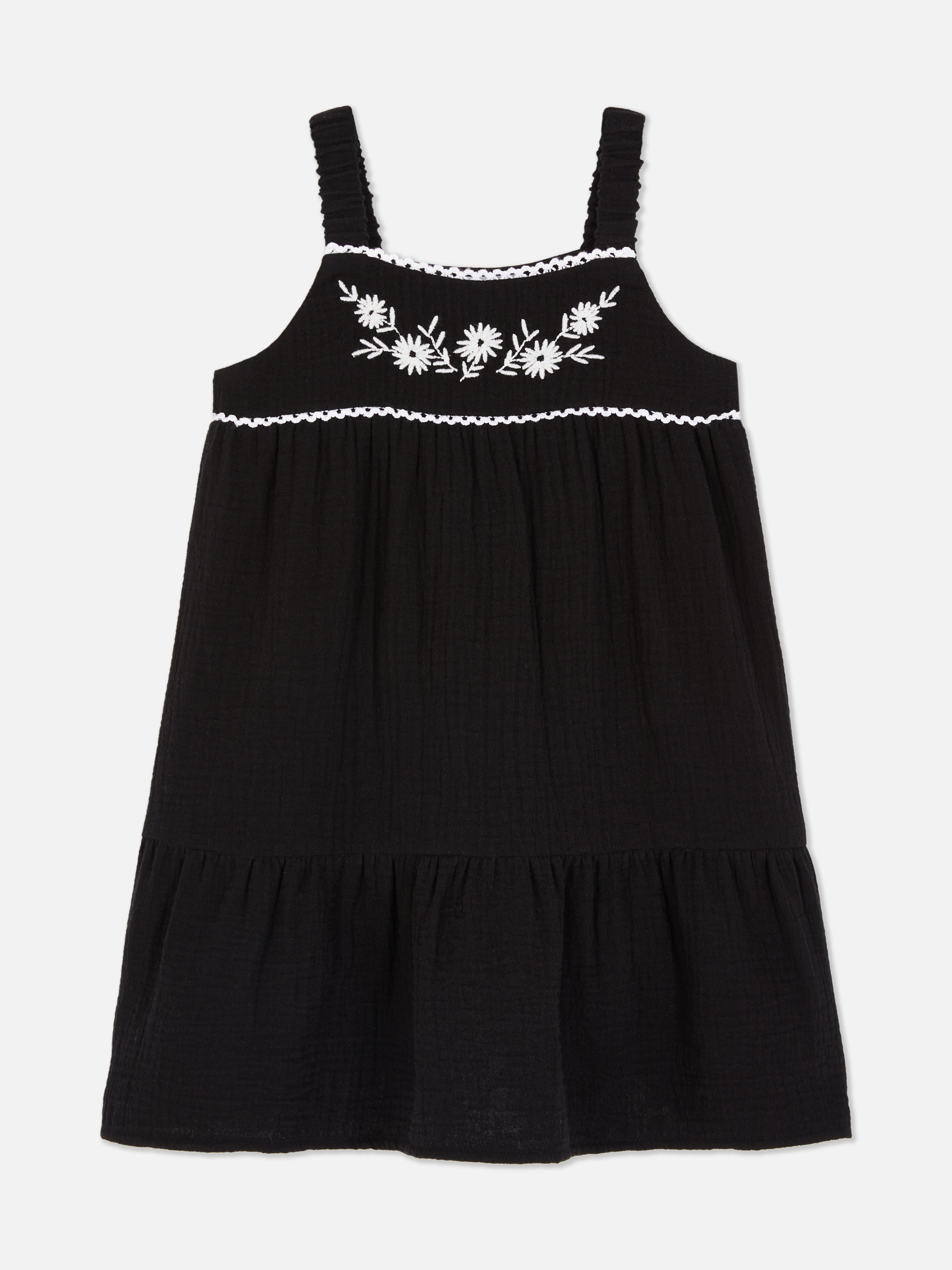 Sommerkleid mit Blumenstickerei