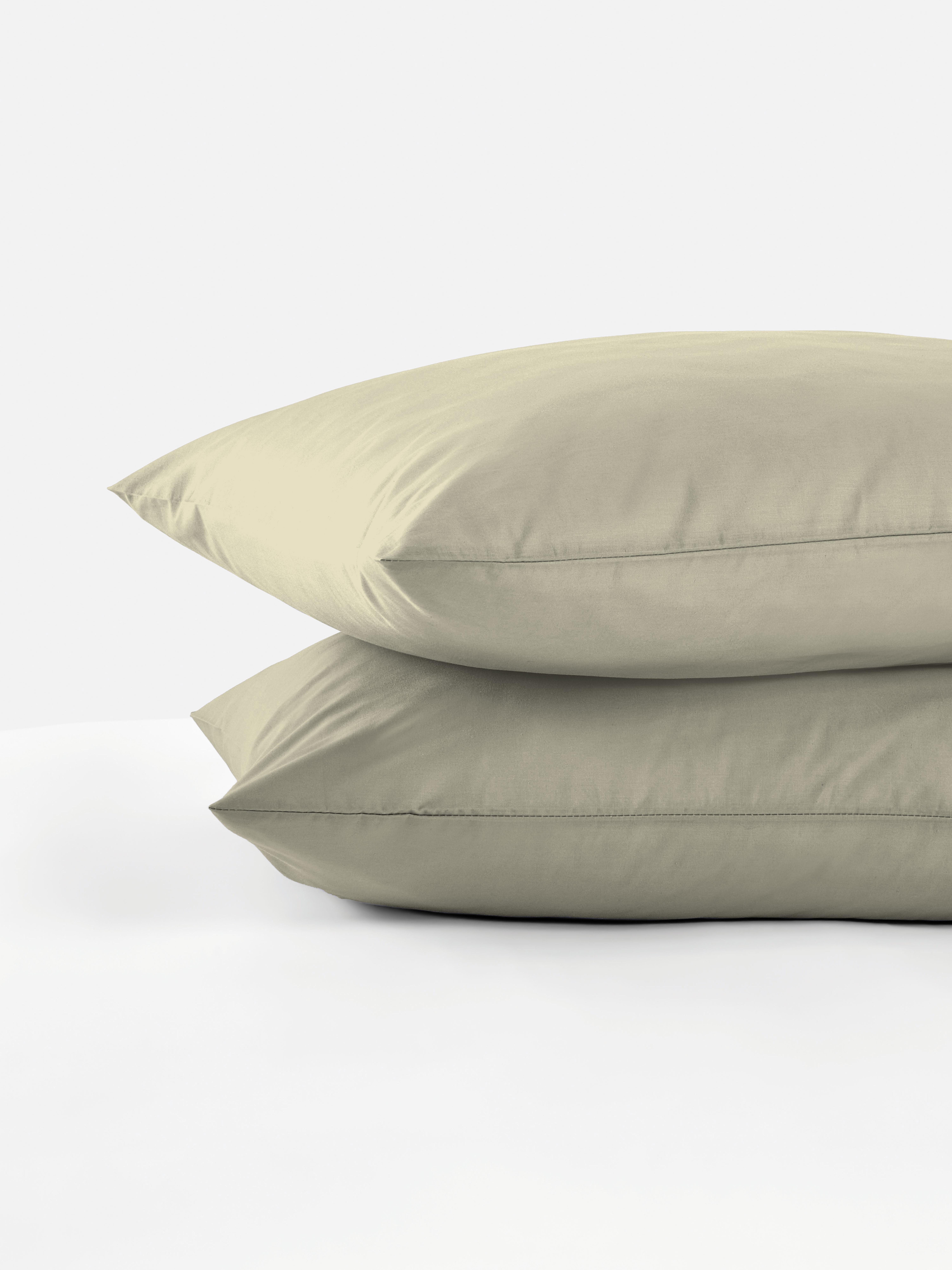 Pack de 2 fundas de almohada de satén Natural