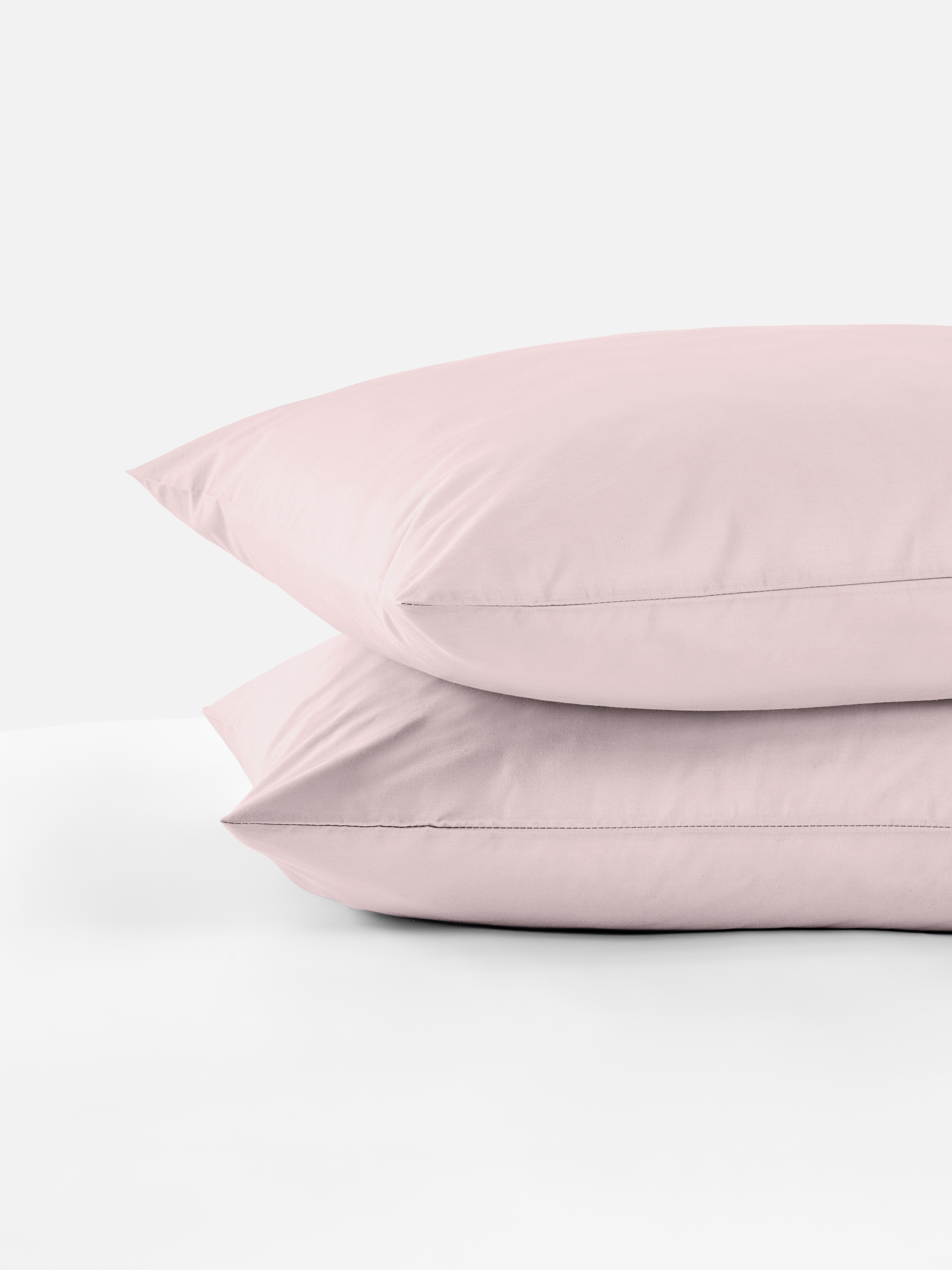Lot de 2 taies d'oreiller en satin Rose