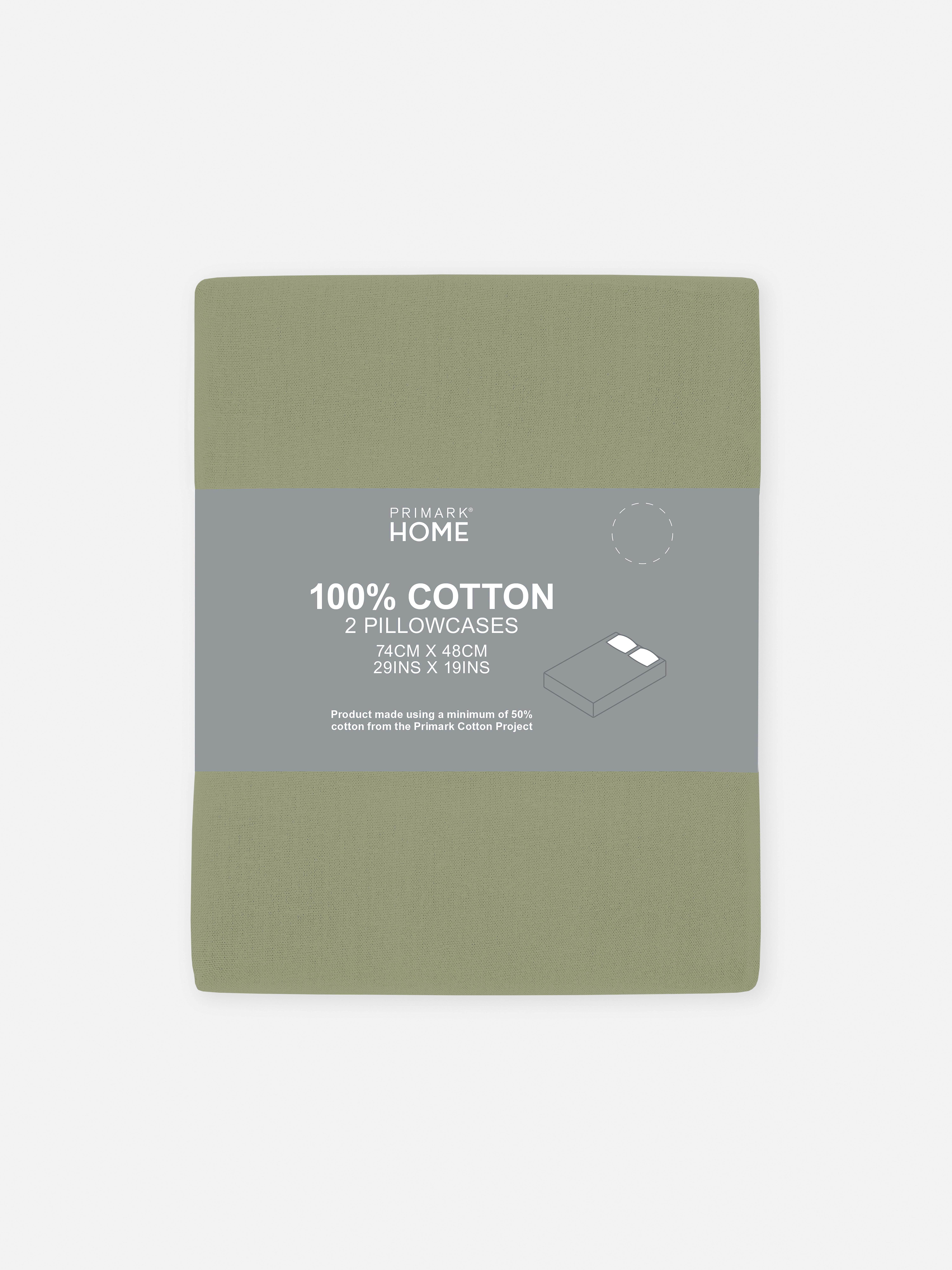2pk Sateen Pillowcases