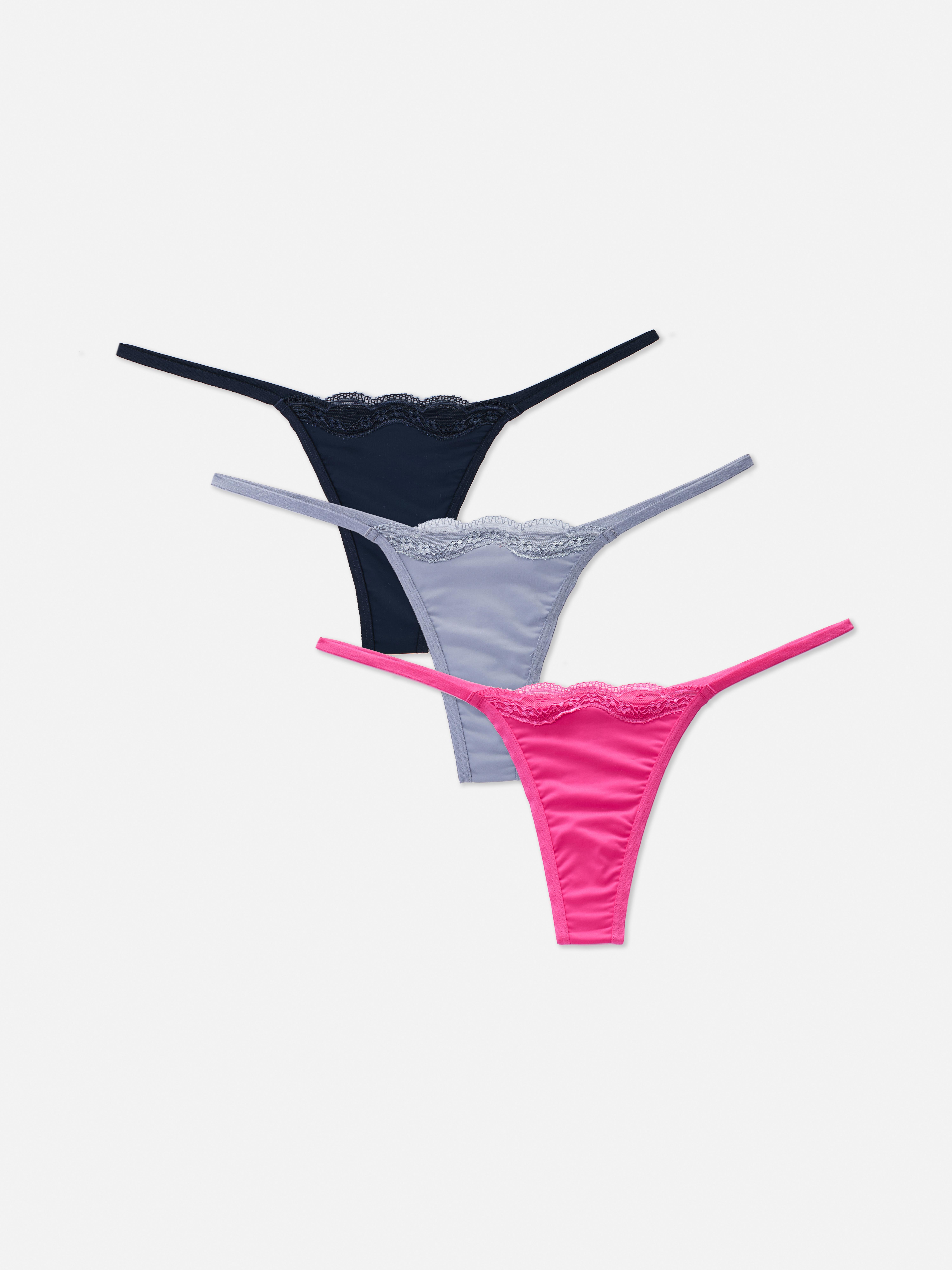 3 krajková tanga
