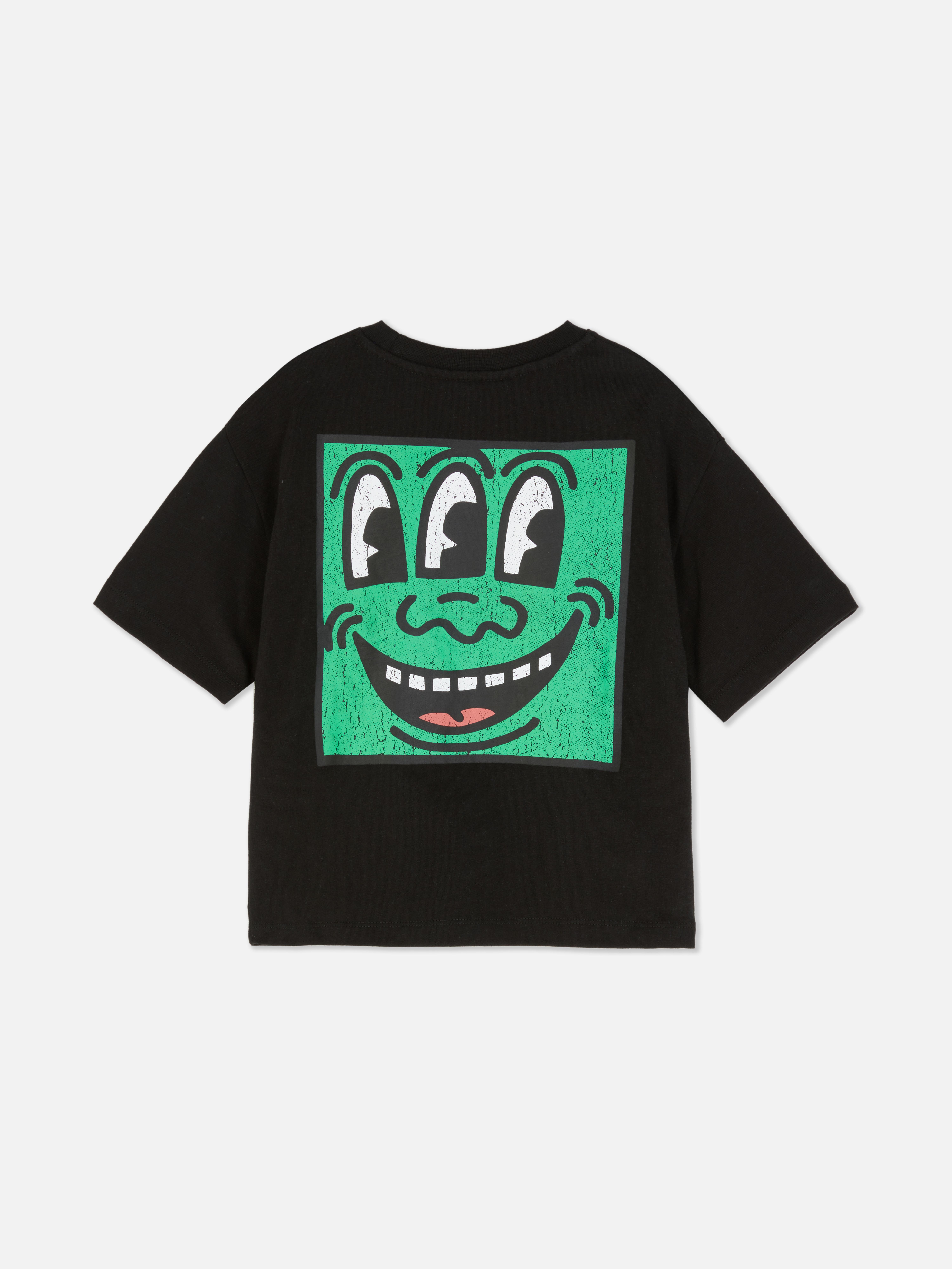 Boys Black Keith Haring Three-Eyed Face T-Shirt | Primark Boys Black Keith Haring Three-Eyed Face T-Shirt | Primark