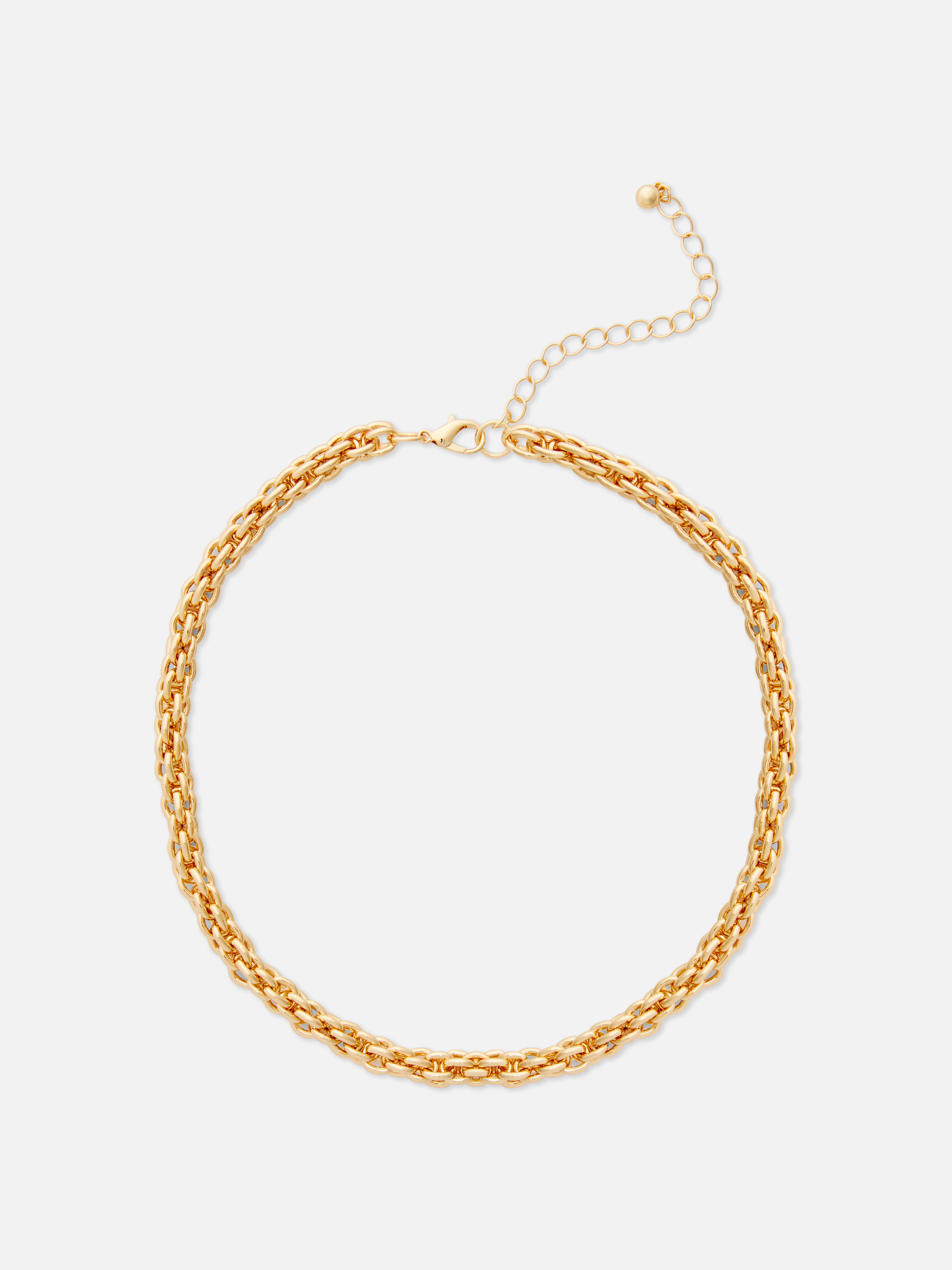 Collana a catena rolò spessa