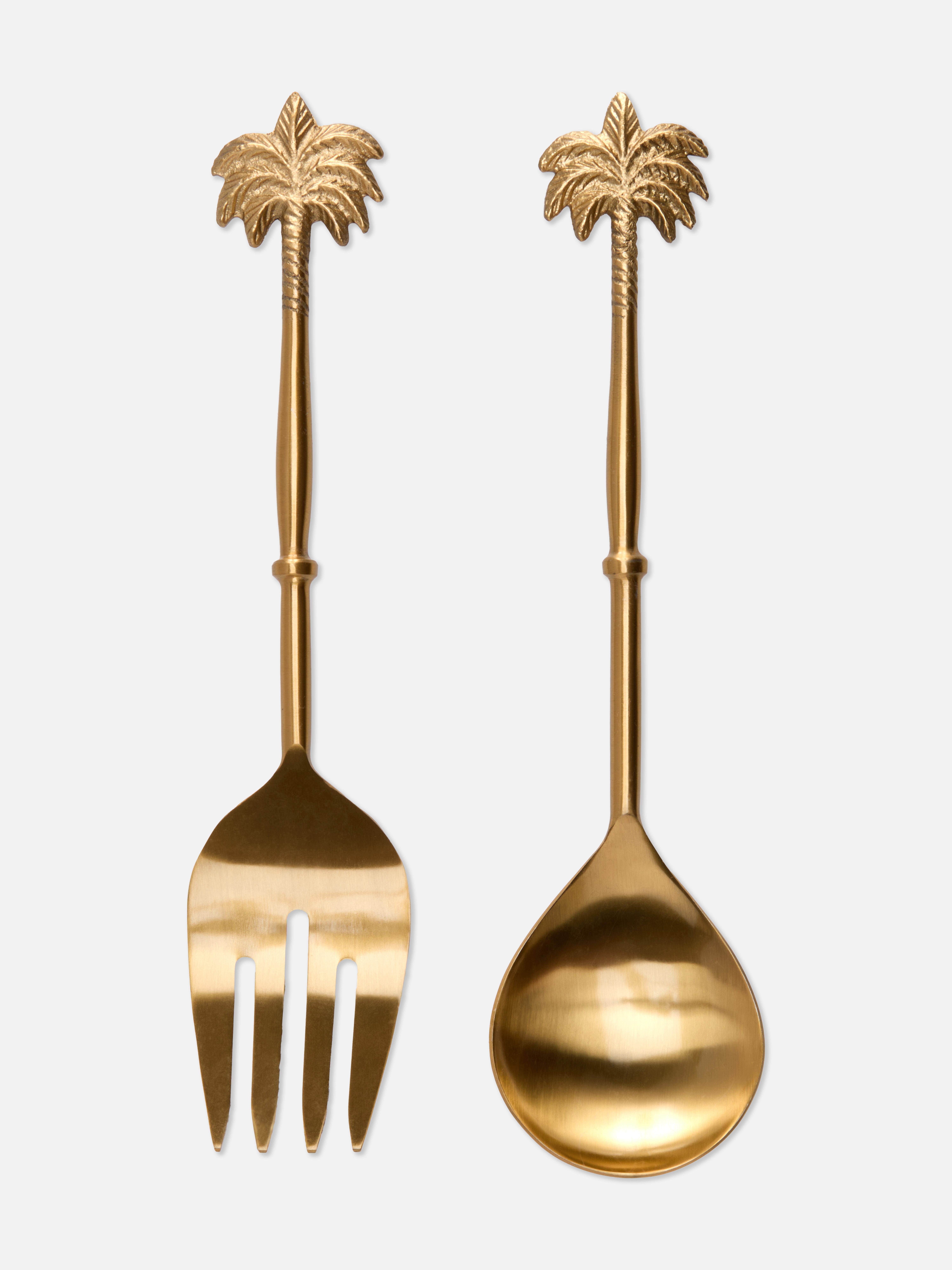 The Edit Palm Tree Serving Spoons