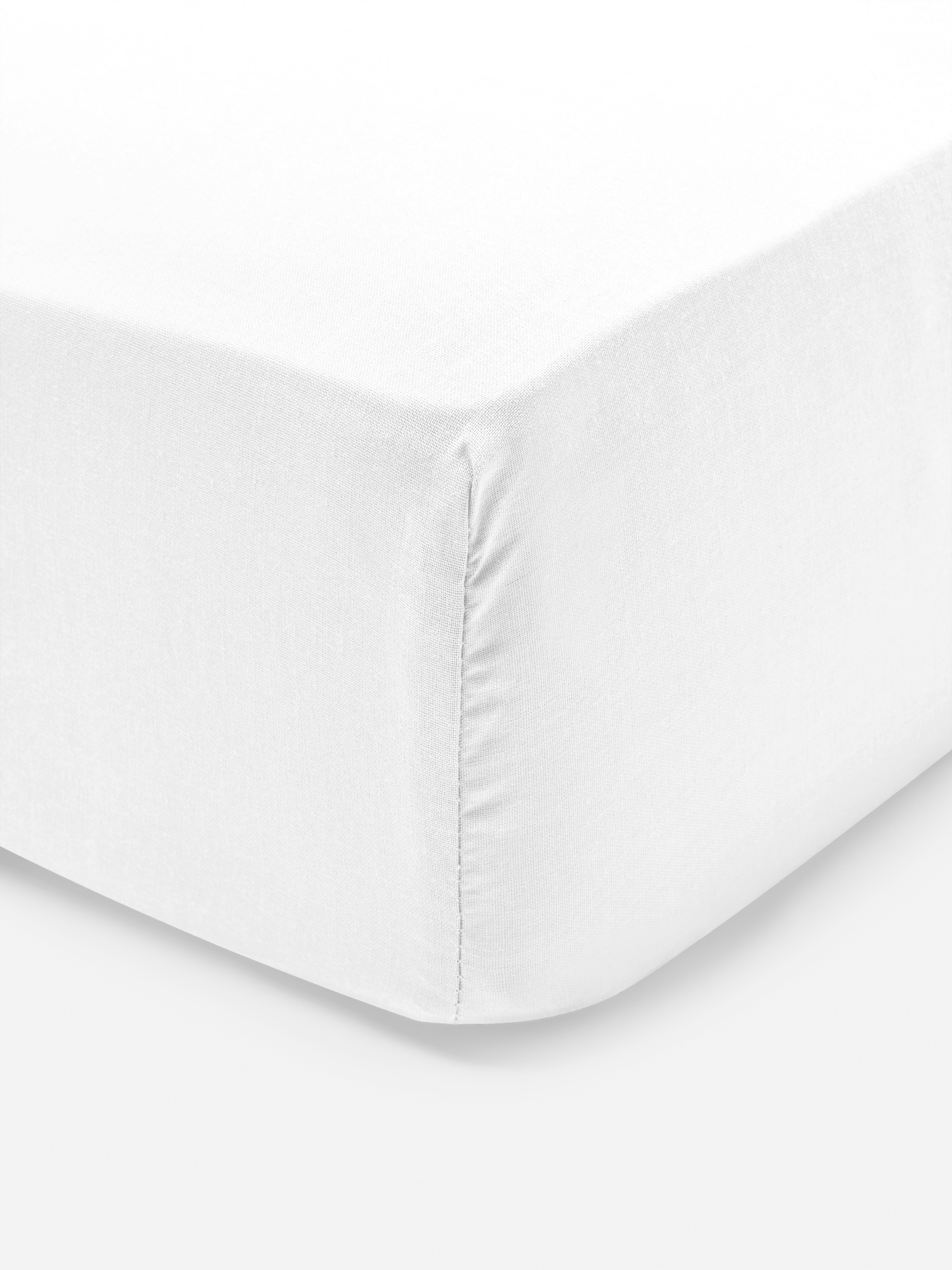 Sateen Single Fitted Sheet White